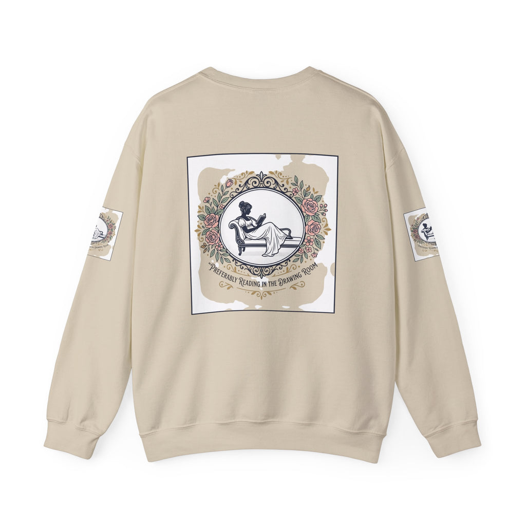 Bluza Damska z Nadrukiem | Czytająca Kobieta | Vintage Kwiatowy Medalion