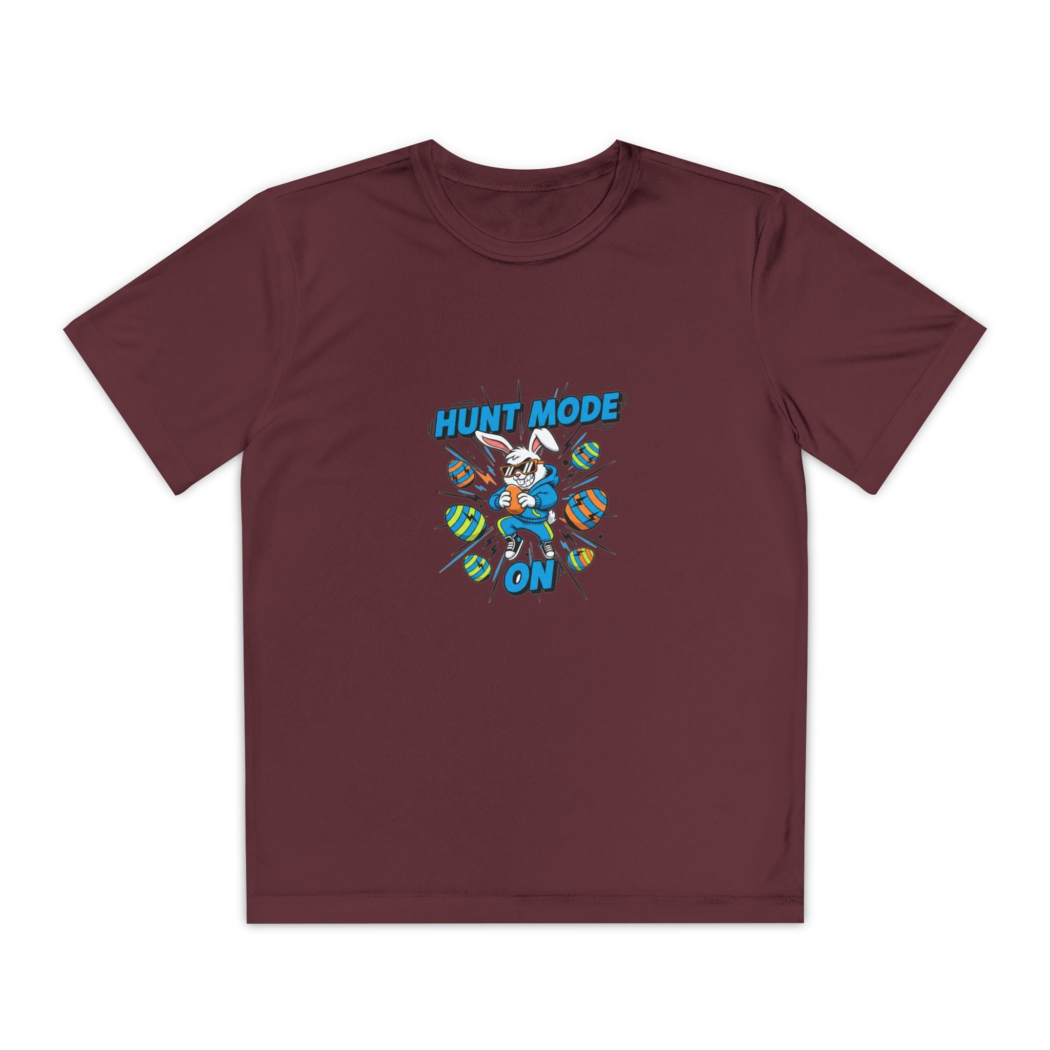 Hunt Mode On Youth T-Shirt | Hunting Mascot Tee