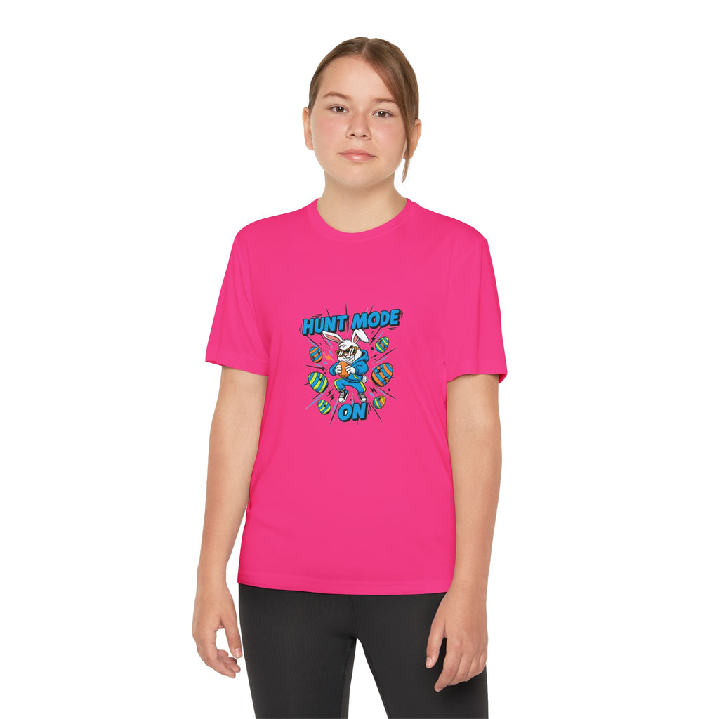 Hunt Mode On Youth T-Shirt | Hunting Mascot Tee