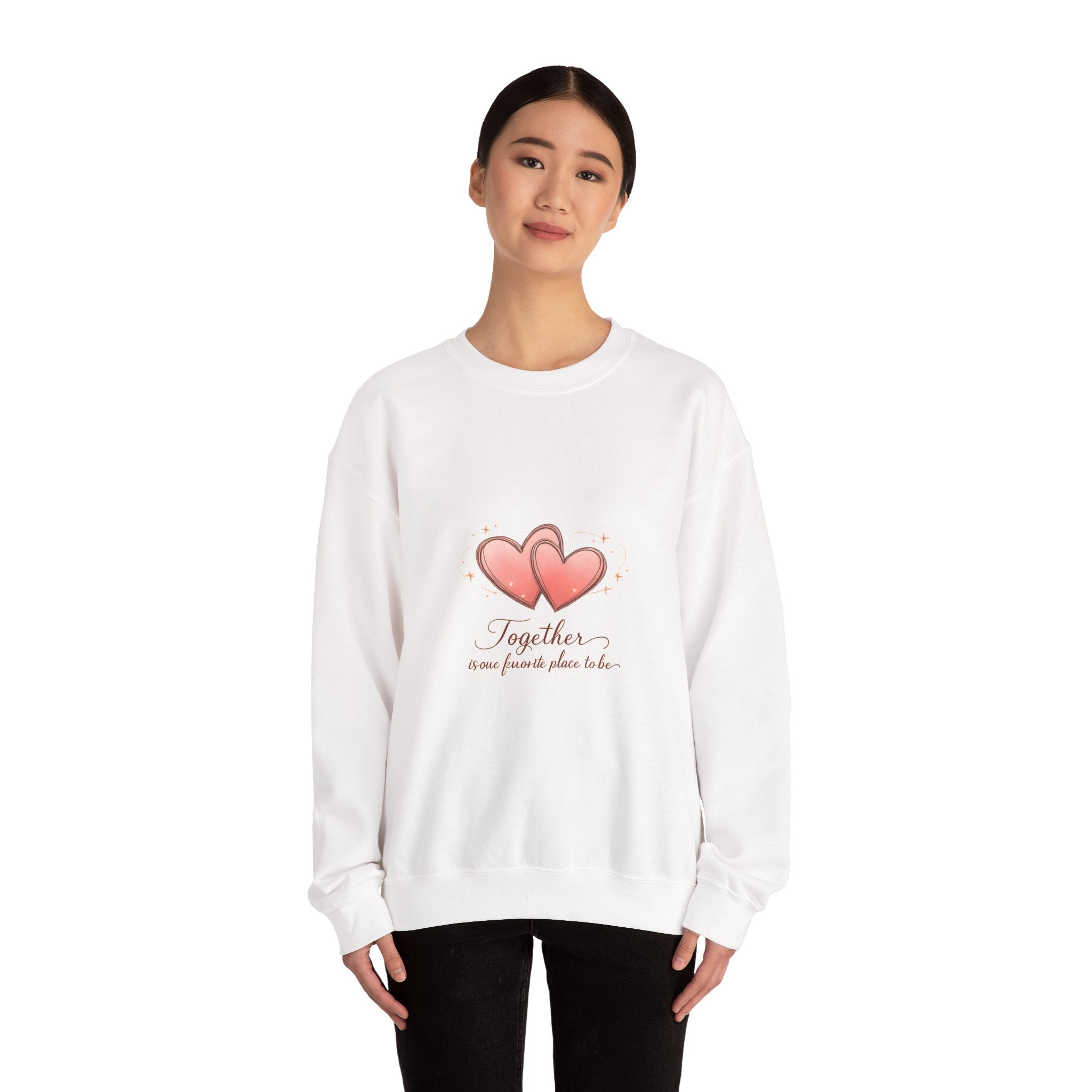Together at Home Crewneck Sweatshirt | date night at home, cozy couple