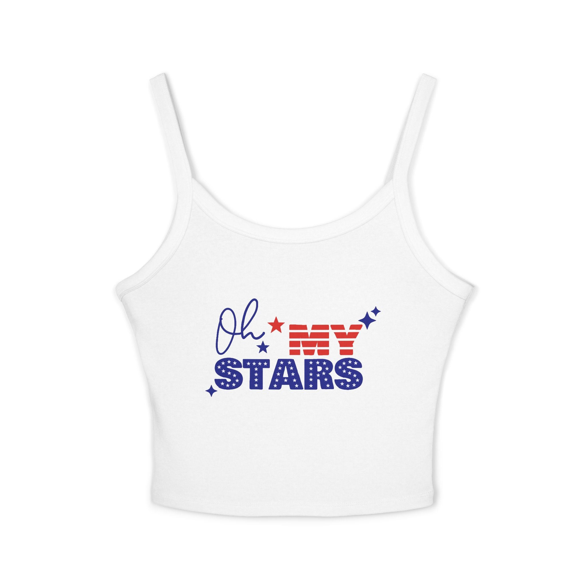Oh My Stars tank top | Patriotic USA flag lettering, Fourth of July