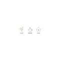 One-Line Plant, Coffee & Home Icons Kiss-Cut Stickers | Minimal Line Art, Scandi Outline