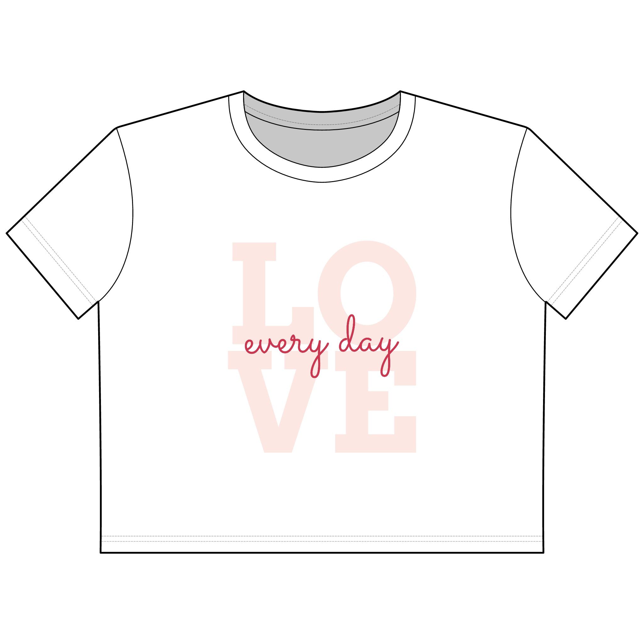 Love Every Day Cropped Tee