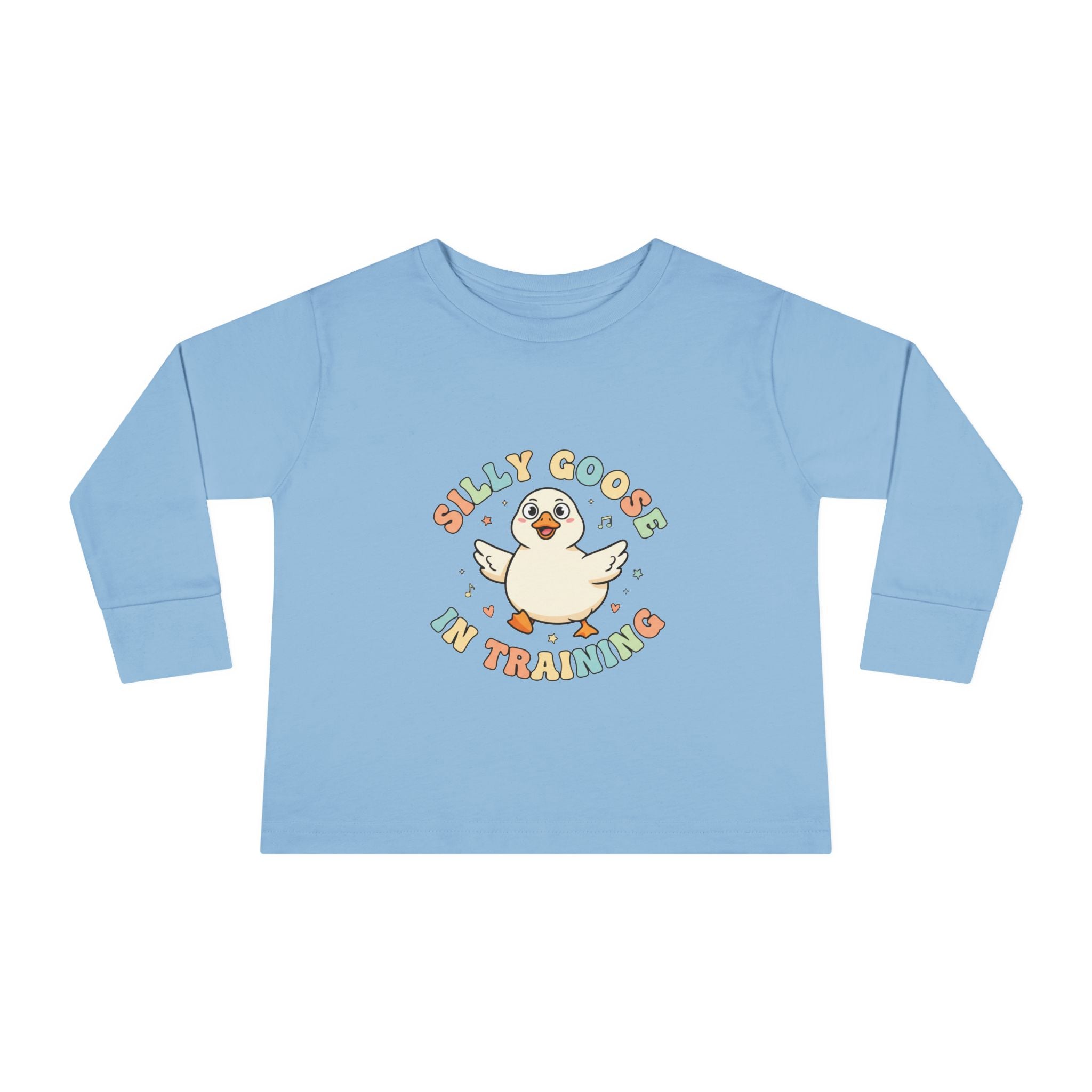 Silly Goose in Training Toddler Tee | Cute Duck Graphic