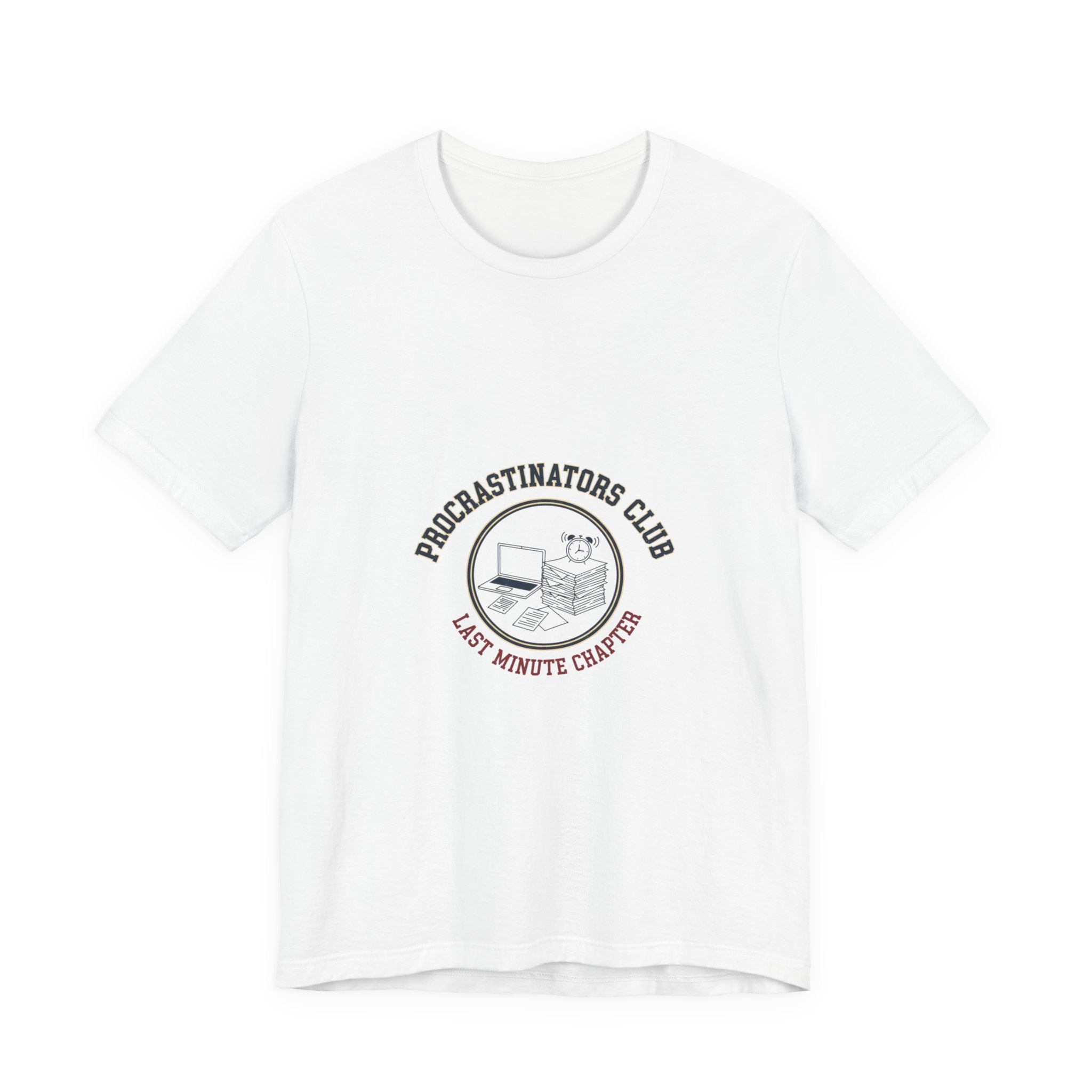 Procrastinators Club Tee | ironic club shirt, varsity style
