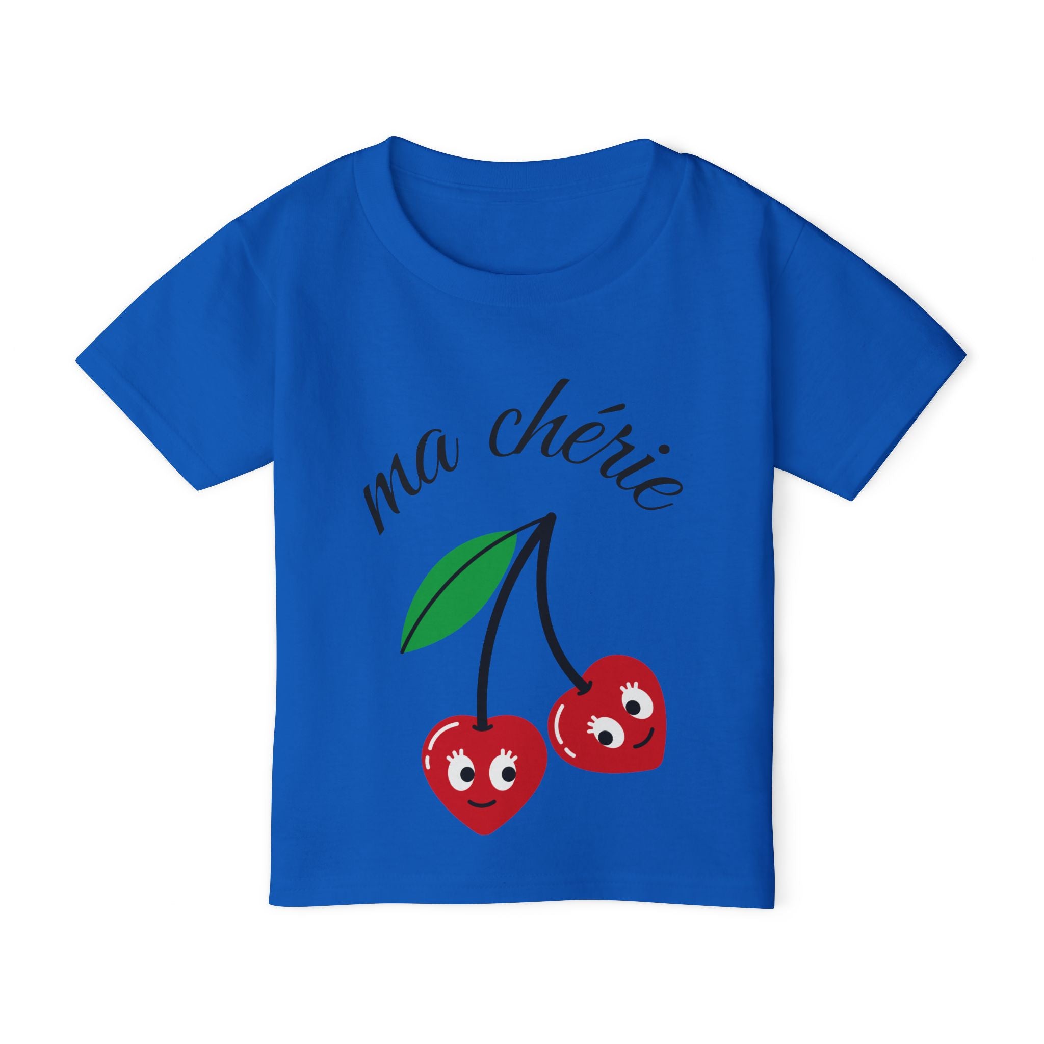 Toddler T-Shirt — "ma chérie" Cute Cherry Graphic
