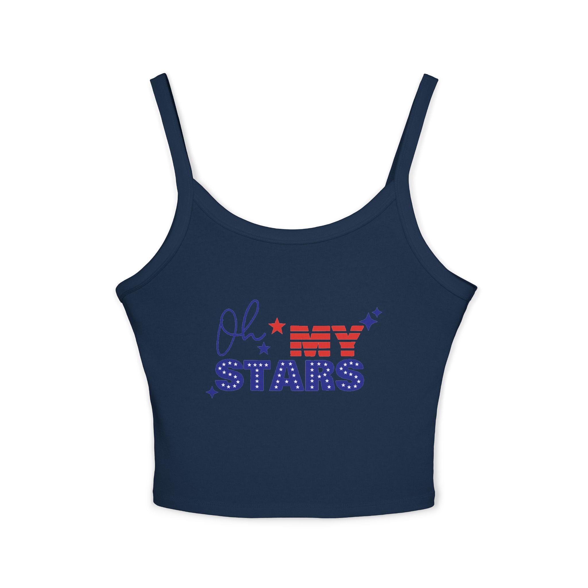 Oh My Stars tank top | Patriotic USA flag lettering, Fourth of July