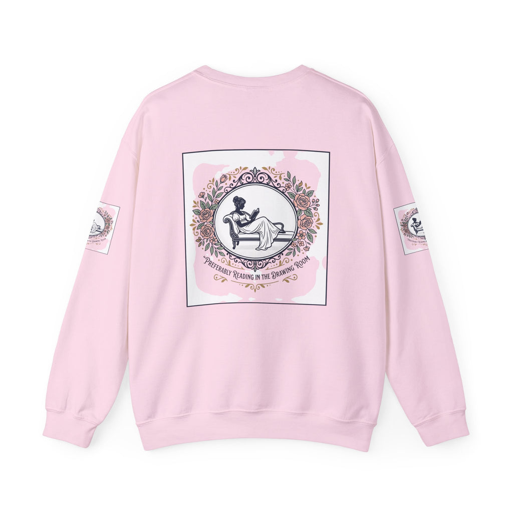 Bluza Damska z Nadrukiem | Czytająca Kobieta | Vintage Kwiatowy Medalion