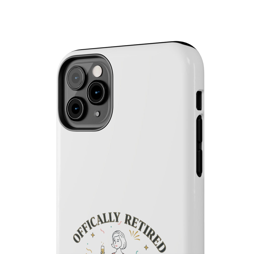 Officially Retired Still Fabulous Phone Case | Retirement, Retro Lady