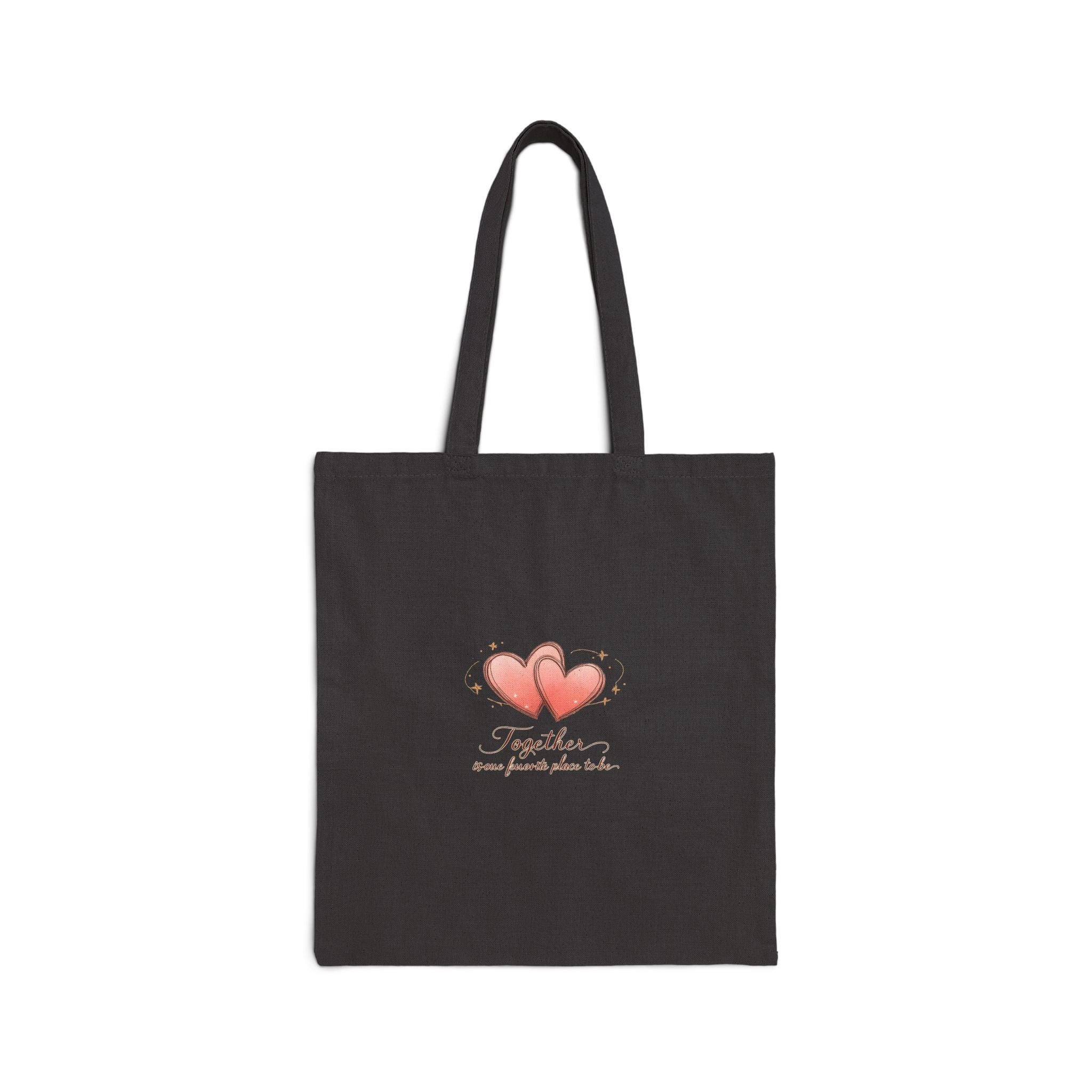 Together Time Heart Illustration Tote | date night at home, cozy couple
