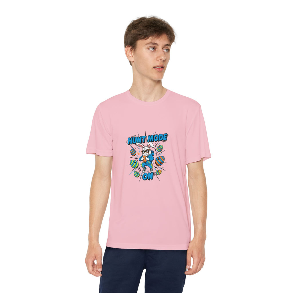 Hunt Mode On Youth T-Shirt | Hunting Mascot Tee