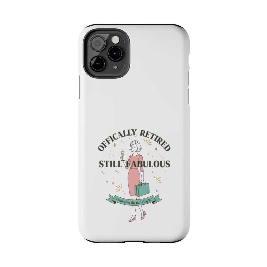 Officially Retired Still Fabulous Phone Case | Retirement, Retro Lady