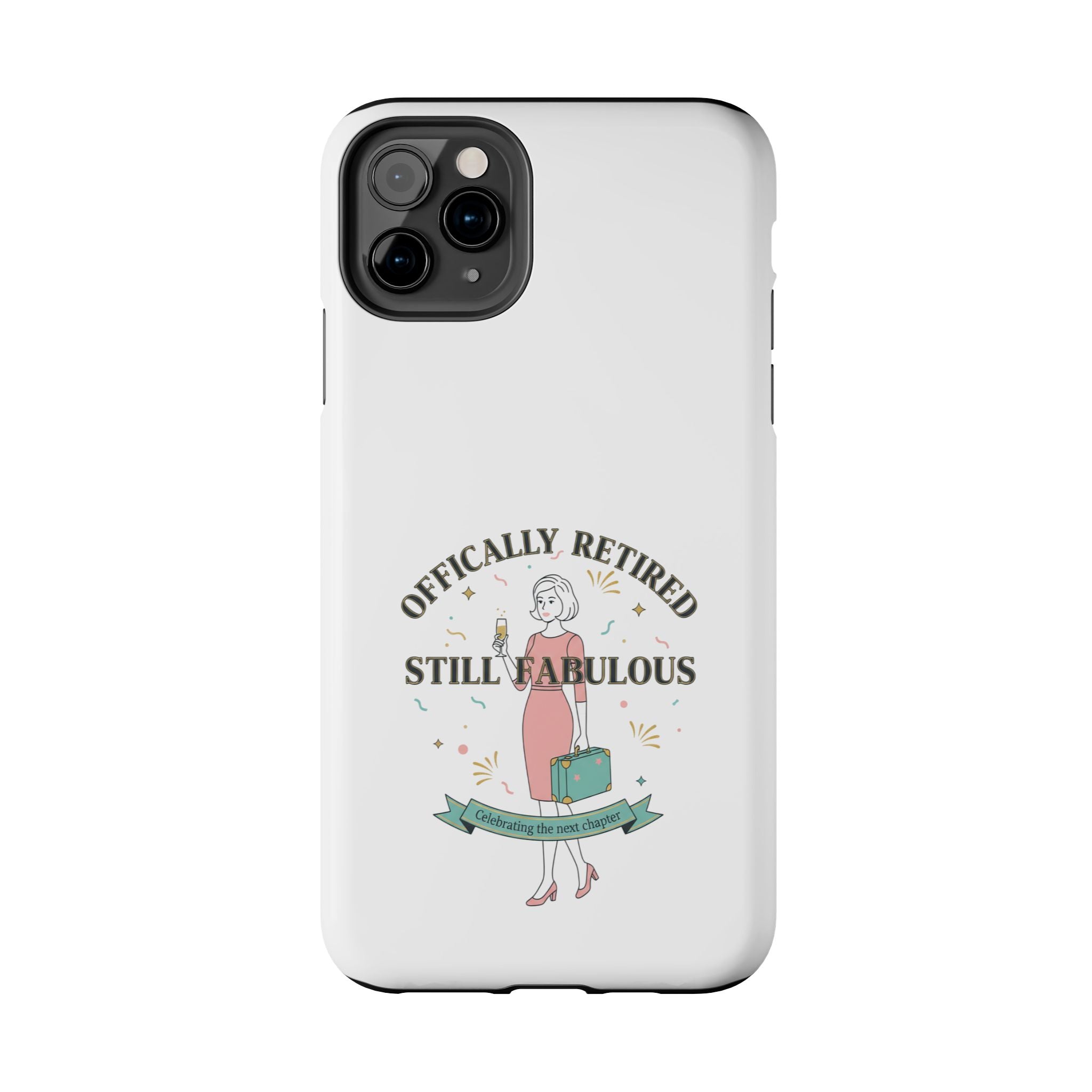 Officially Retired Still Fabulous Phone Case | Retirement, Retro Lady