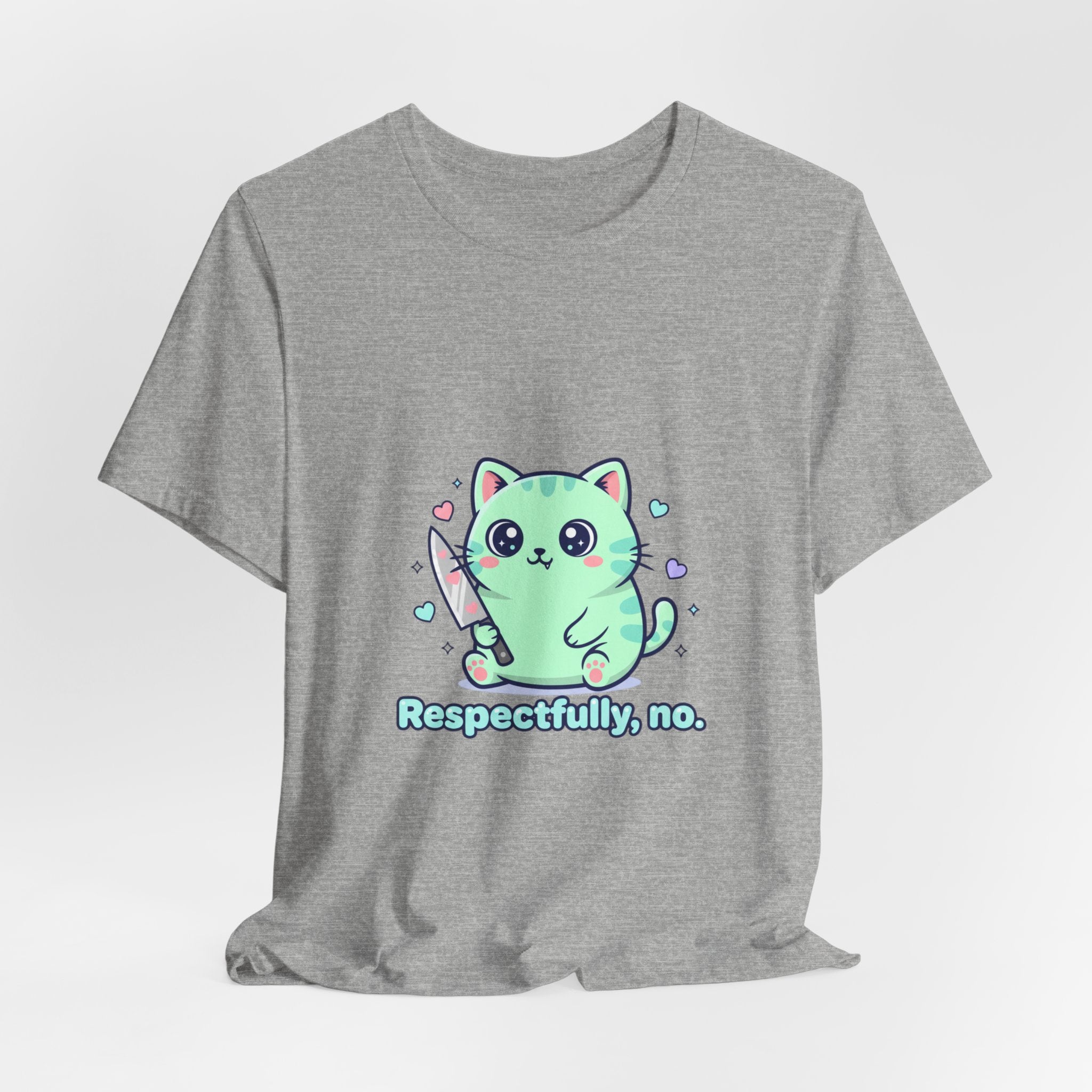 Respectfully No cat tee | Kawaii threat, pastel soft grunge
