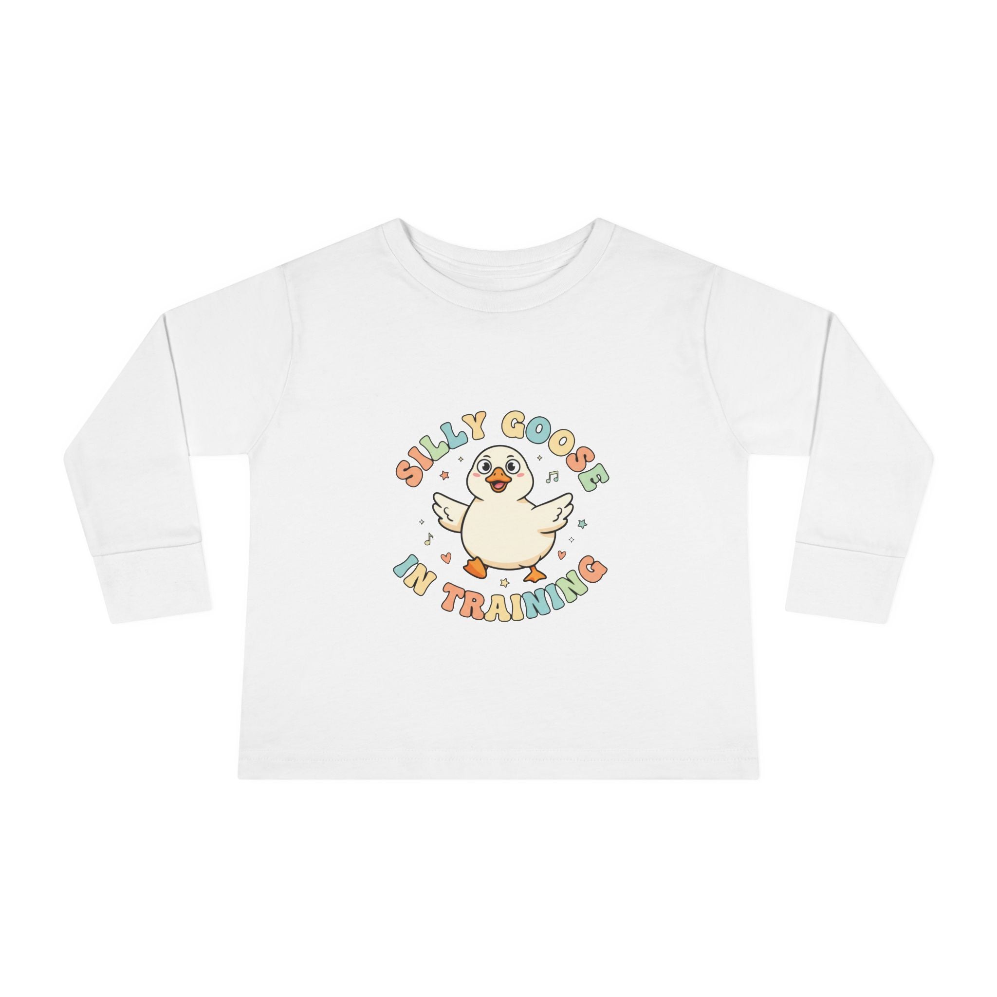 Silly Goose in Training Toddler Tee | Cute Duck Graphic