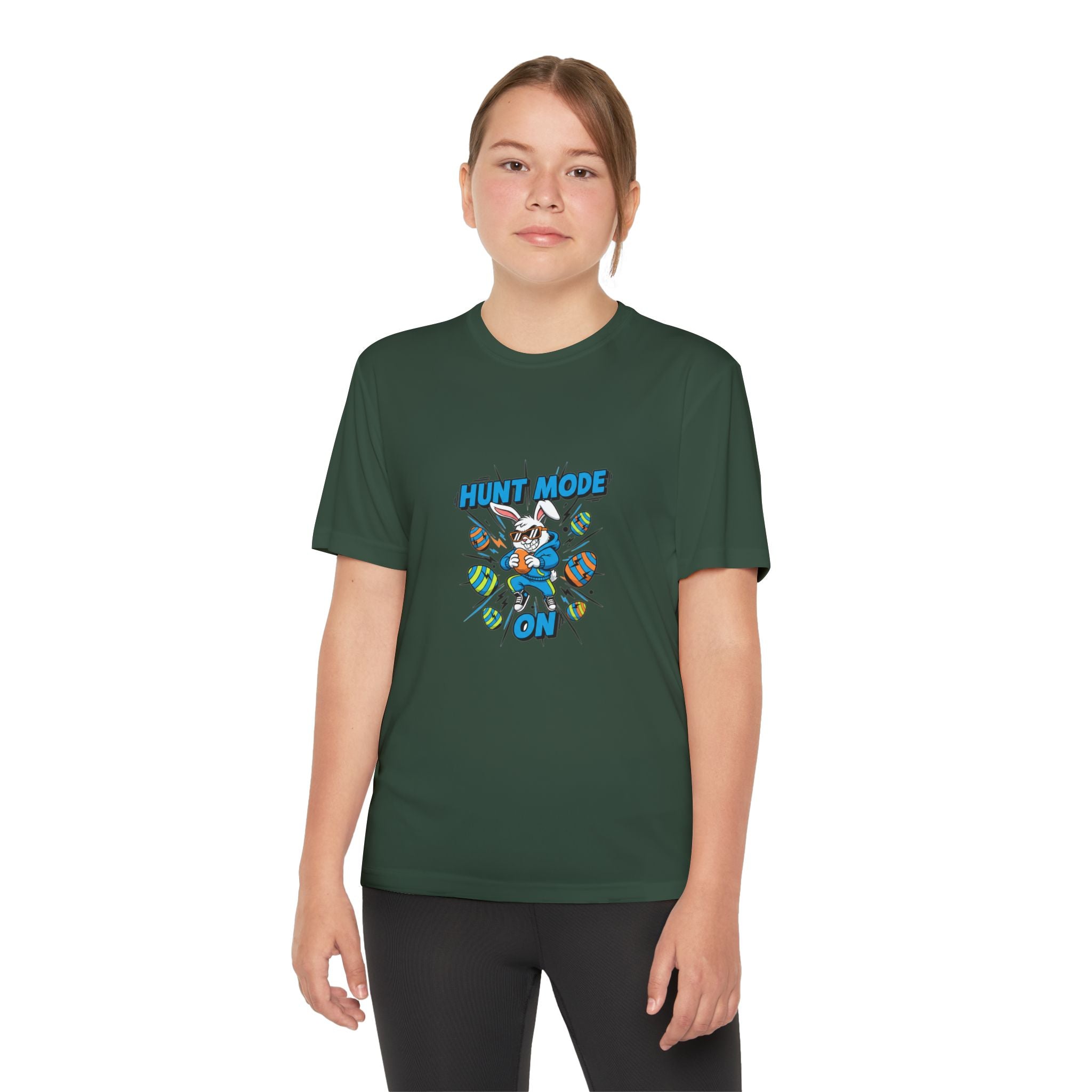 Hunt Mode On Youth T-Shirt | Hunting Mascot Tee