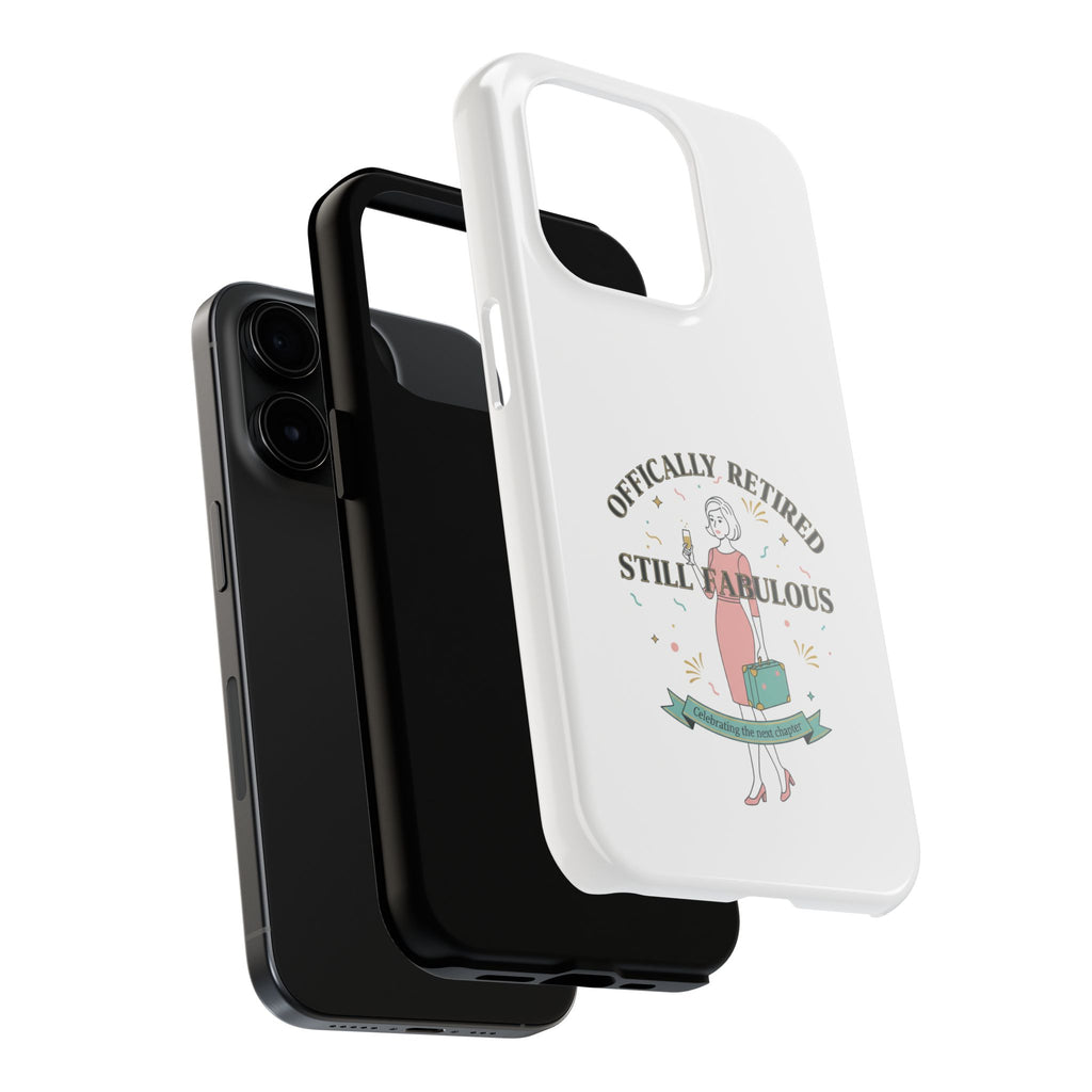 Officially Retired Still Fabulous Phone Case | Retirement, Retro Lady