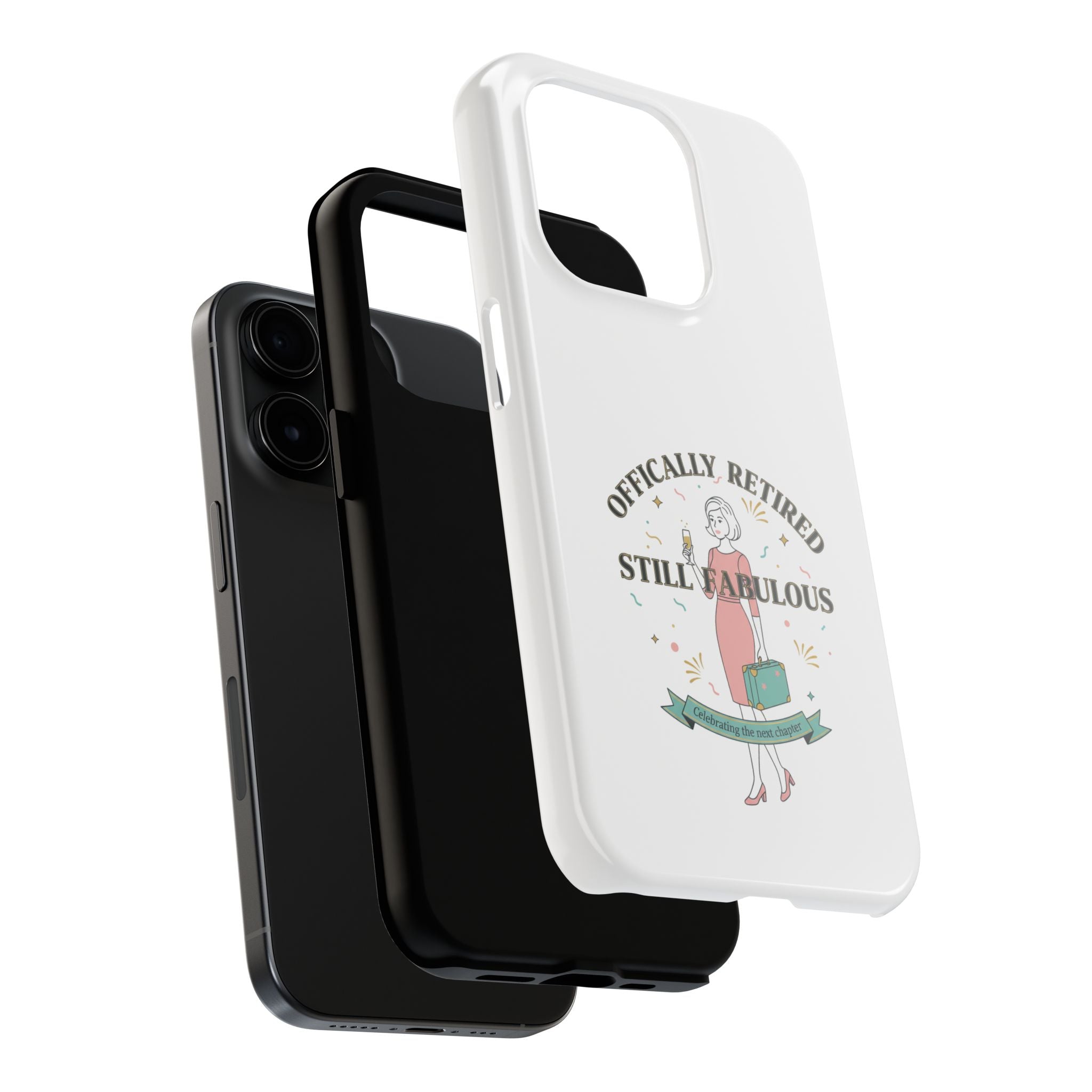 Officially Retired Still Fabulous Phone Case | Retirement, Retro Lady