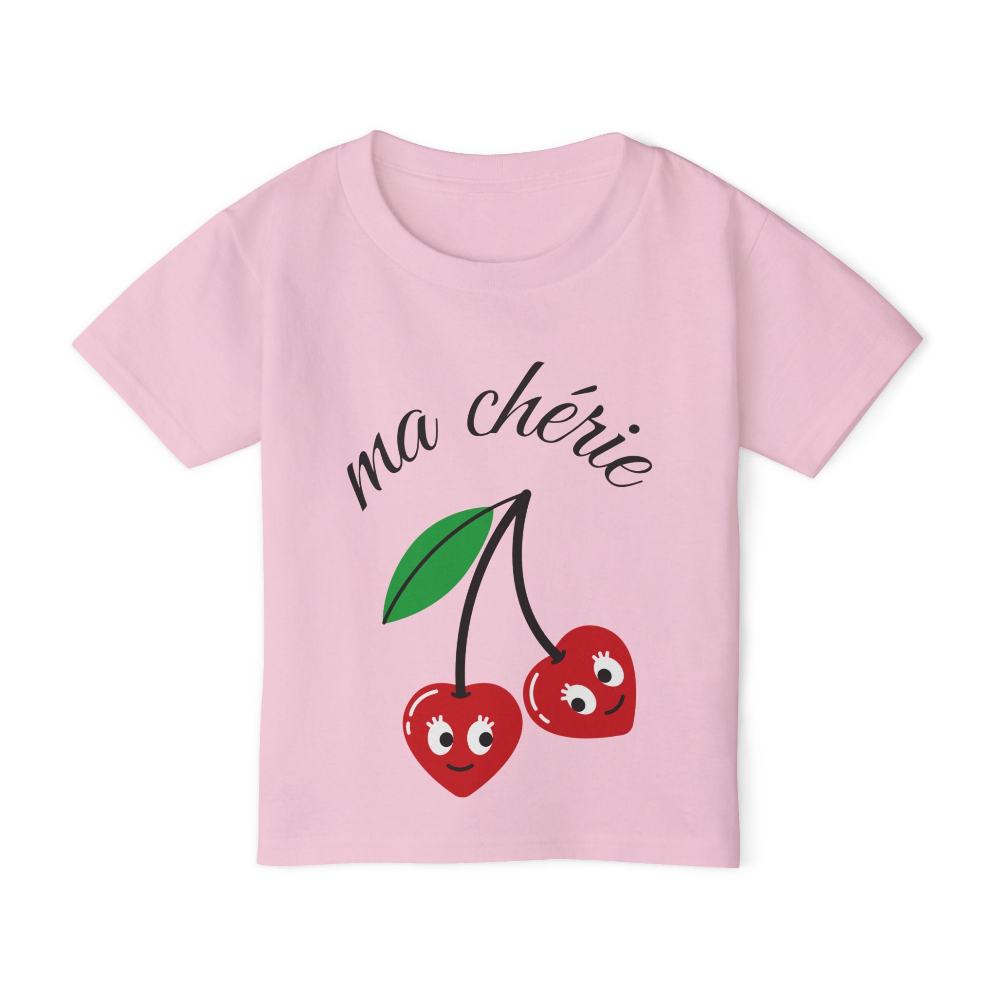 Toddler T-Shirt — "ma chérie" Cute Cherry Graphic