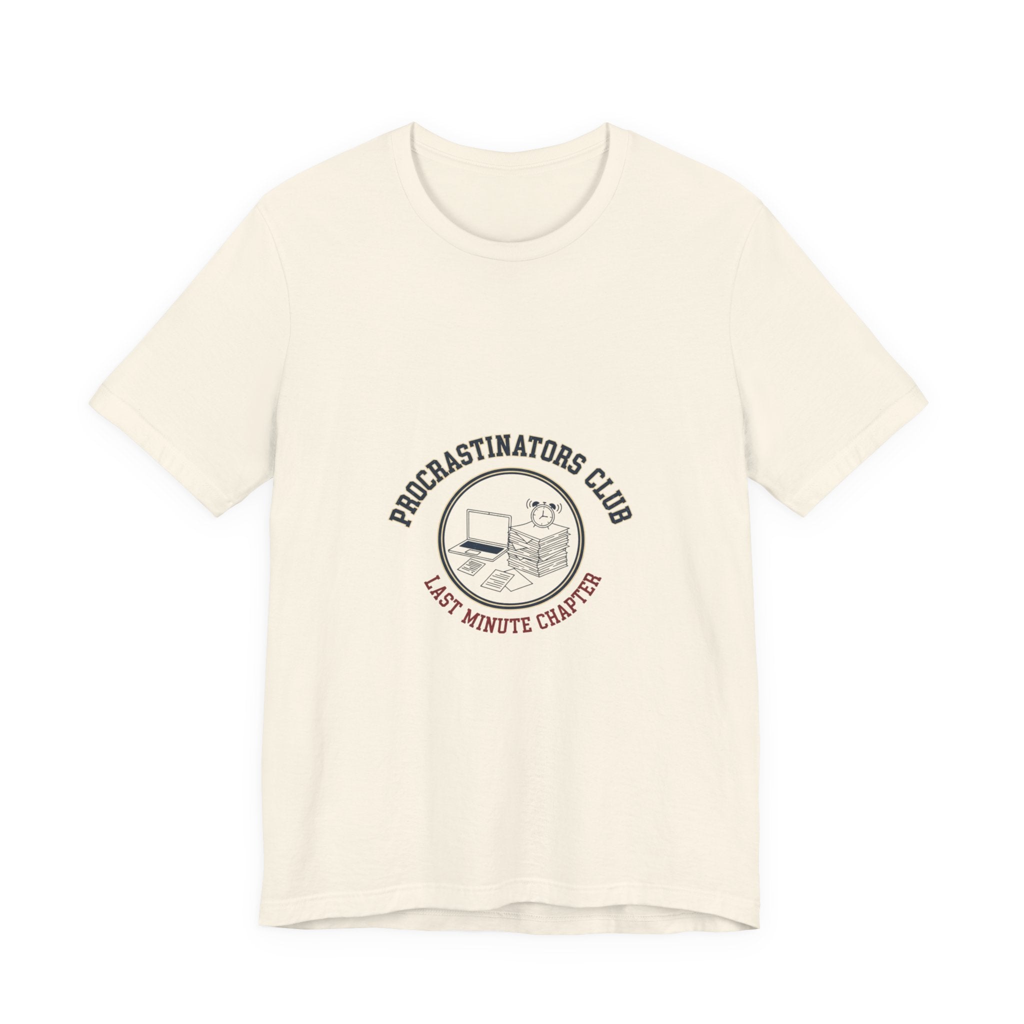 Procrastinators Club Tee | ironic club shirt, varsity style