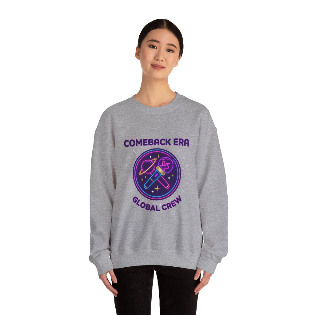 Comeback Era Global Crewneck | K-pop comeback, fan chant, purple era