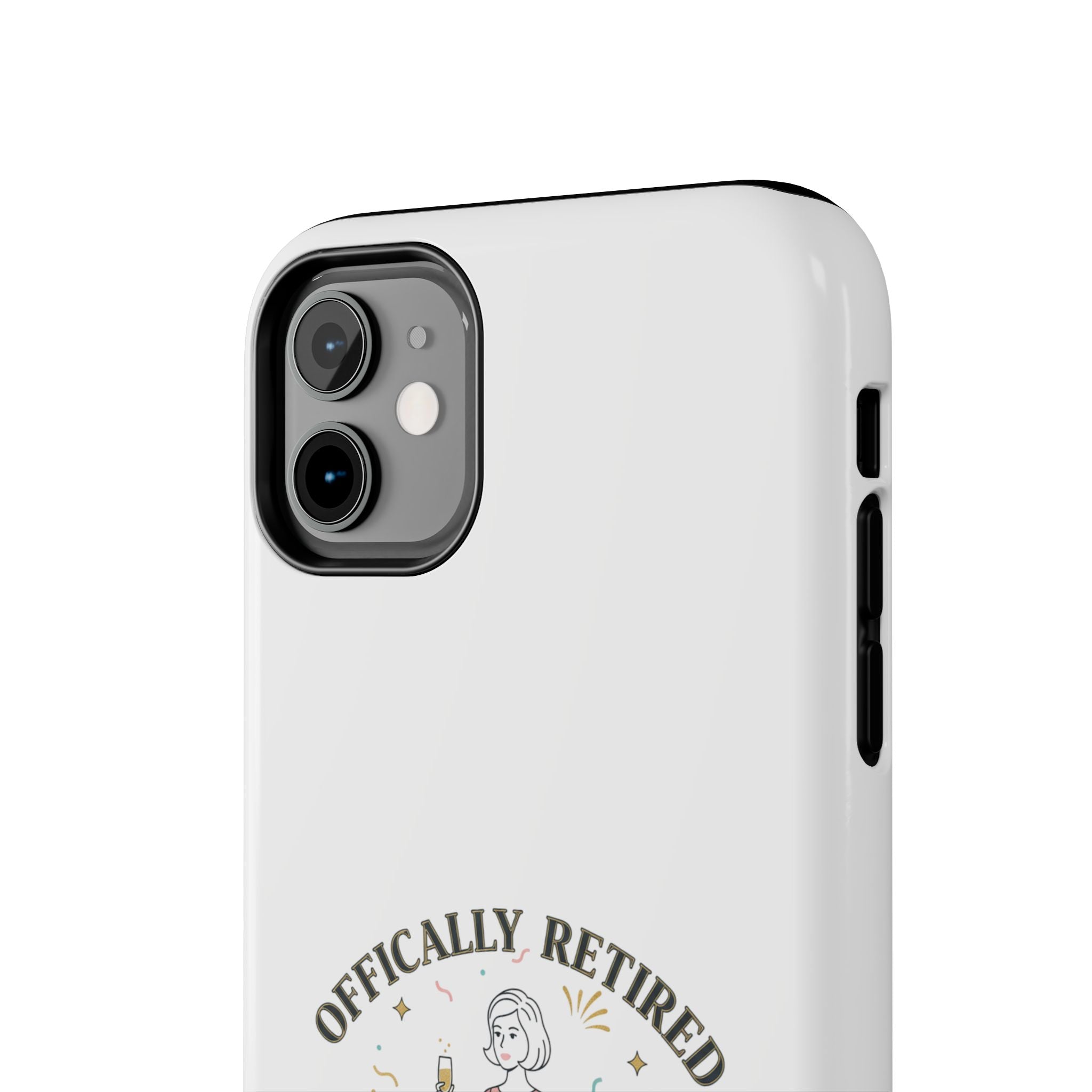 Officially Retired Still Fabulous Phone Case | Retirement, Retro Lady