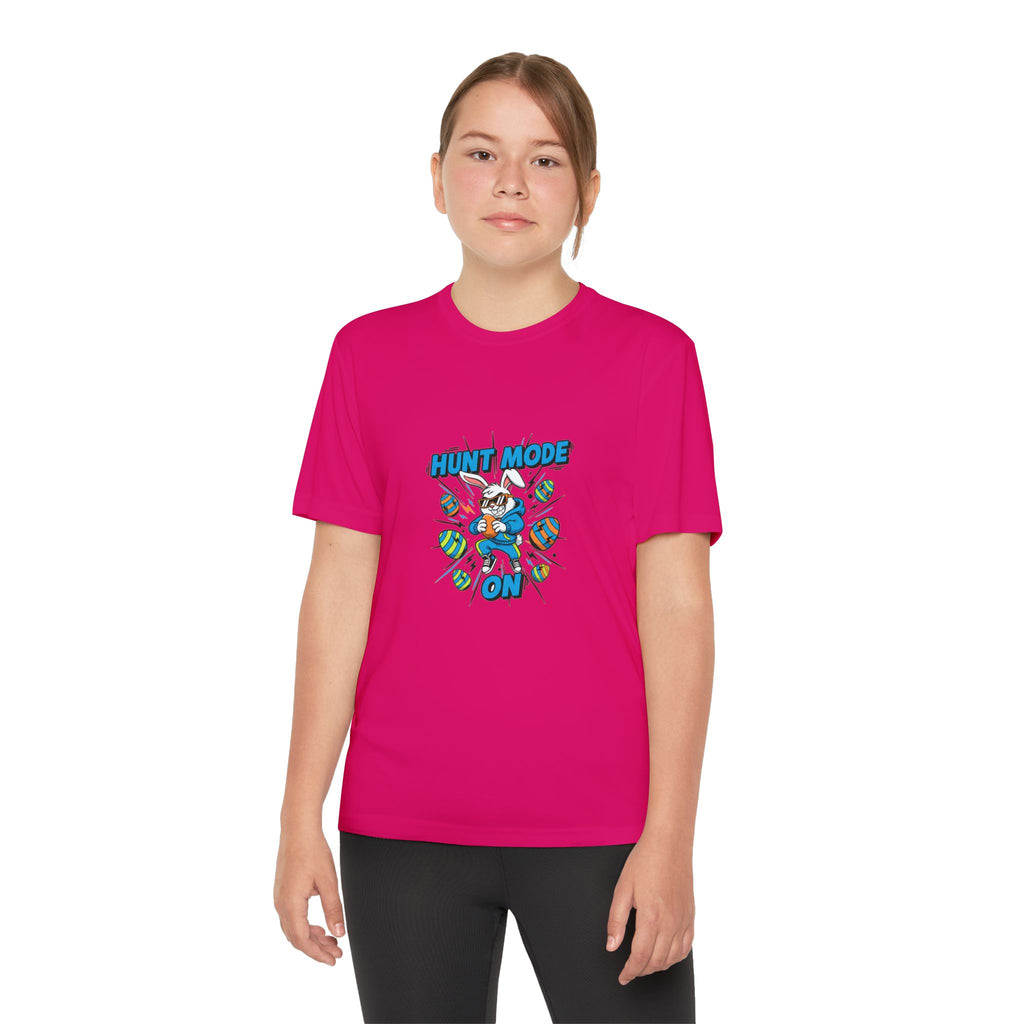 Hunt Mode On Youth T-Shirt | Hunting Mascot Tee