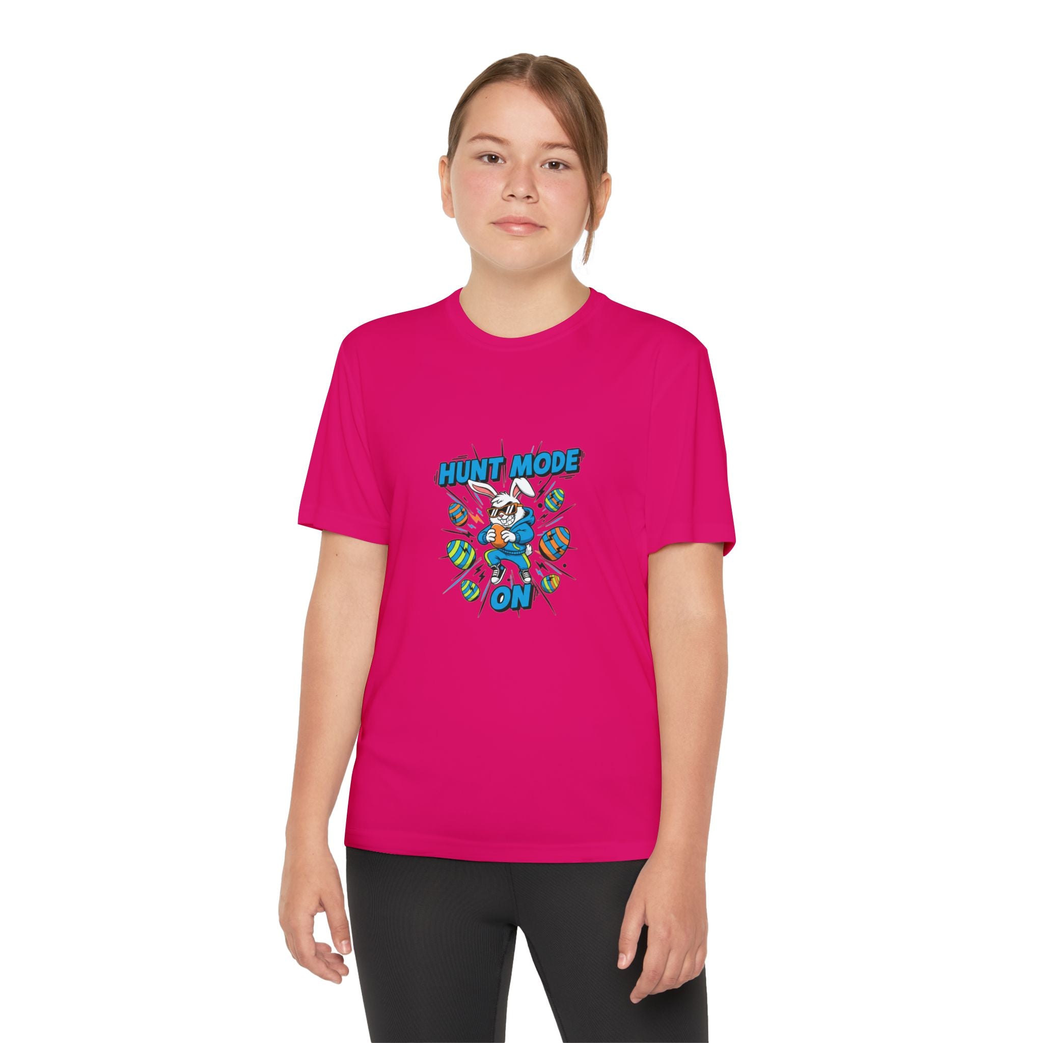Hunt Mode On Youth T-Shirt | Hunting Mascot Tee