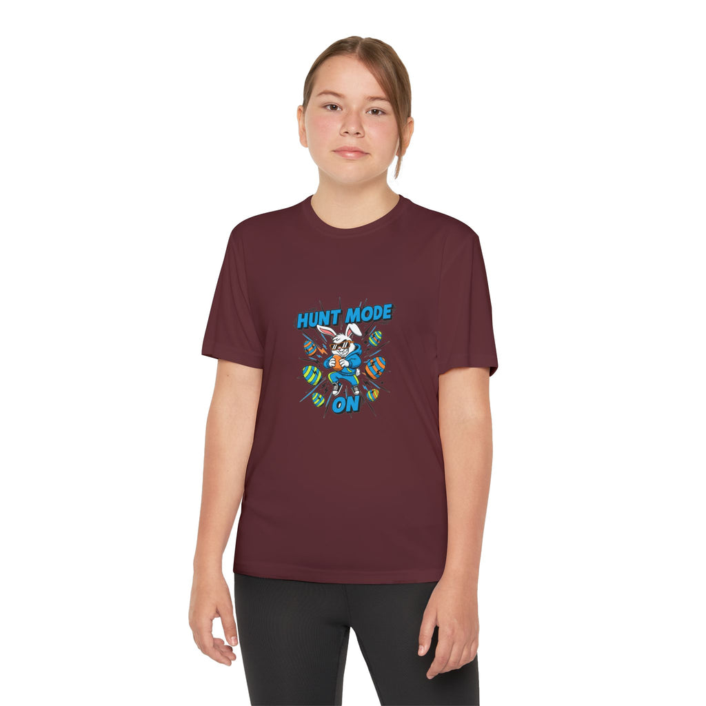 Hunt Mode On Youth T-Shirt | Hunting Mascot Tee