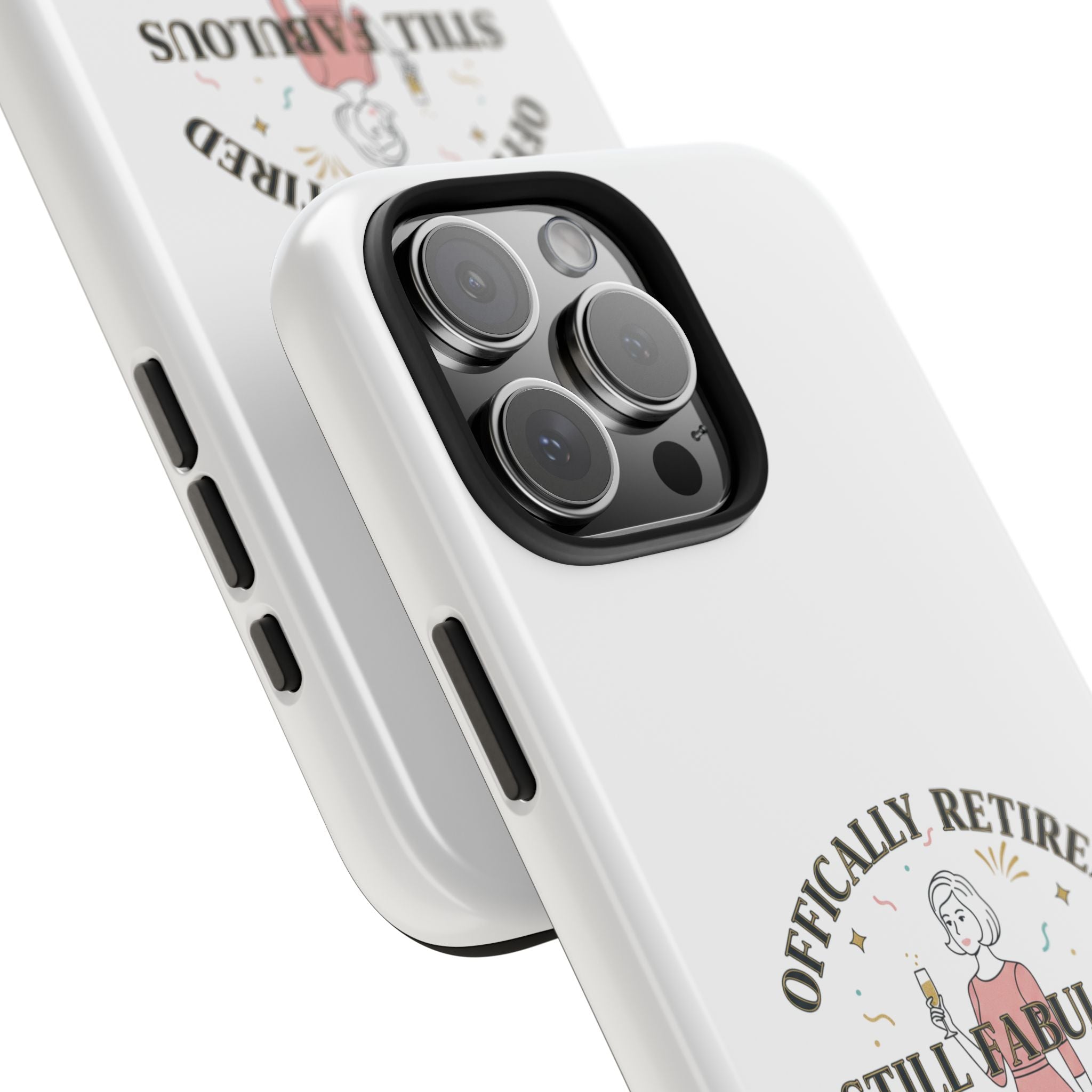 Officially Retired Still Fabulous Phone Case | Retirement, Retro Lady