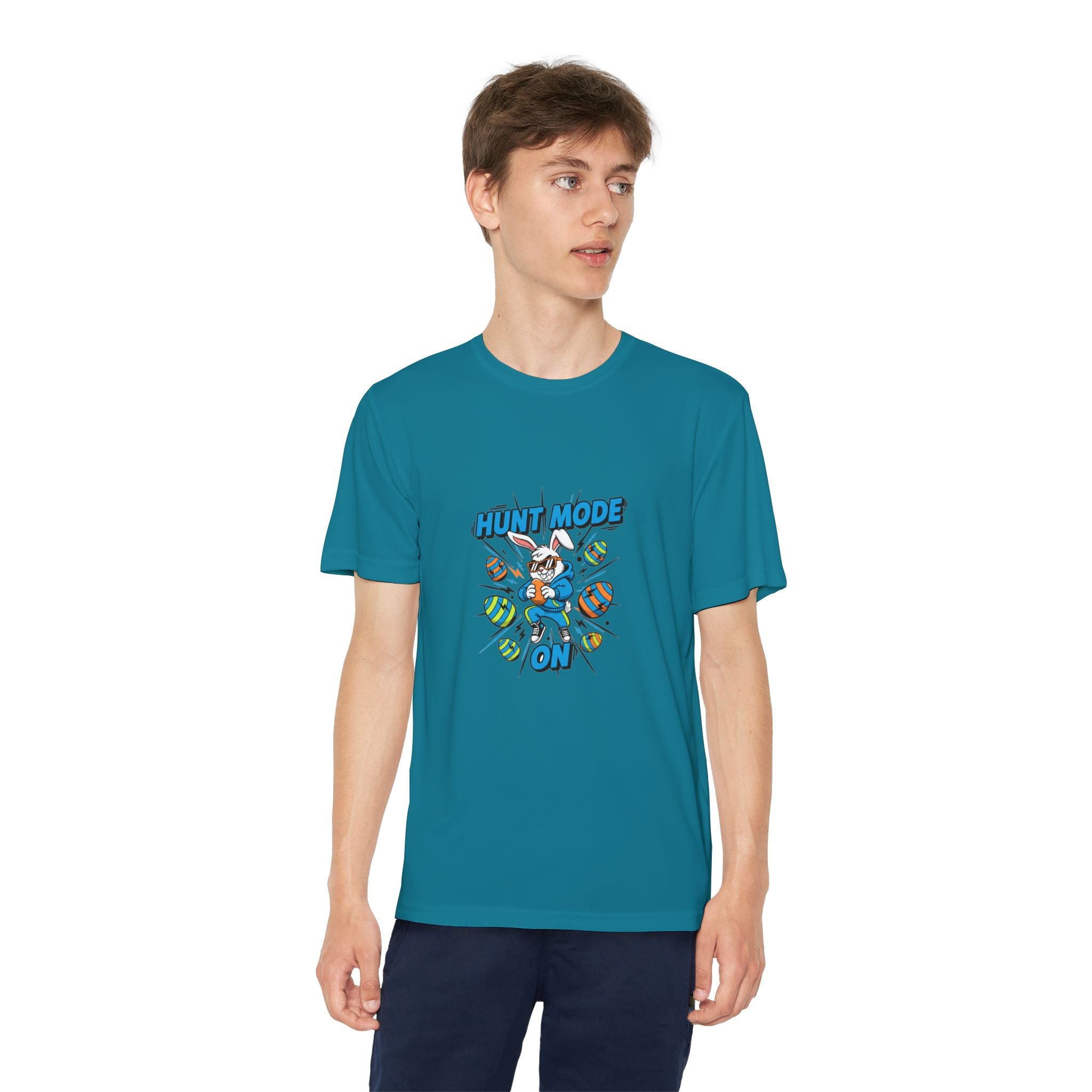 Hunt Mode On Youth T-Shirt | Hunting Mascot Tee