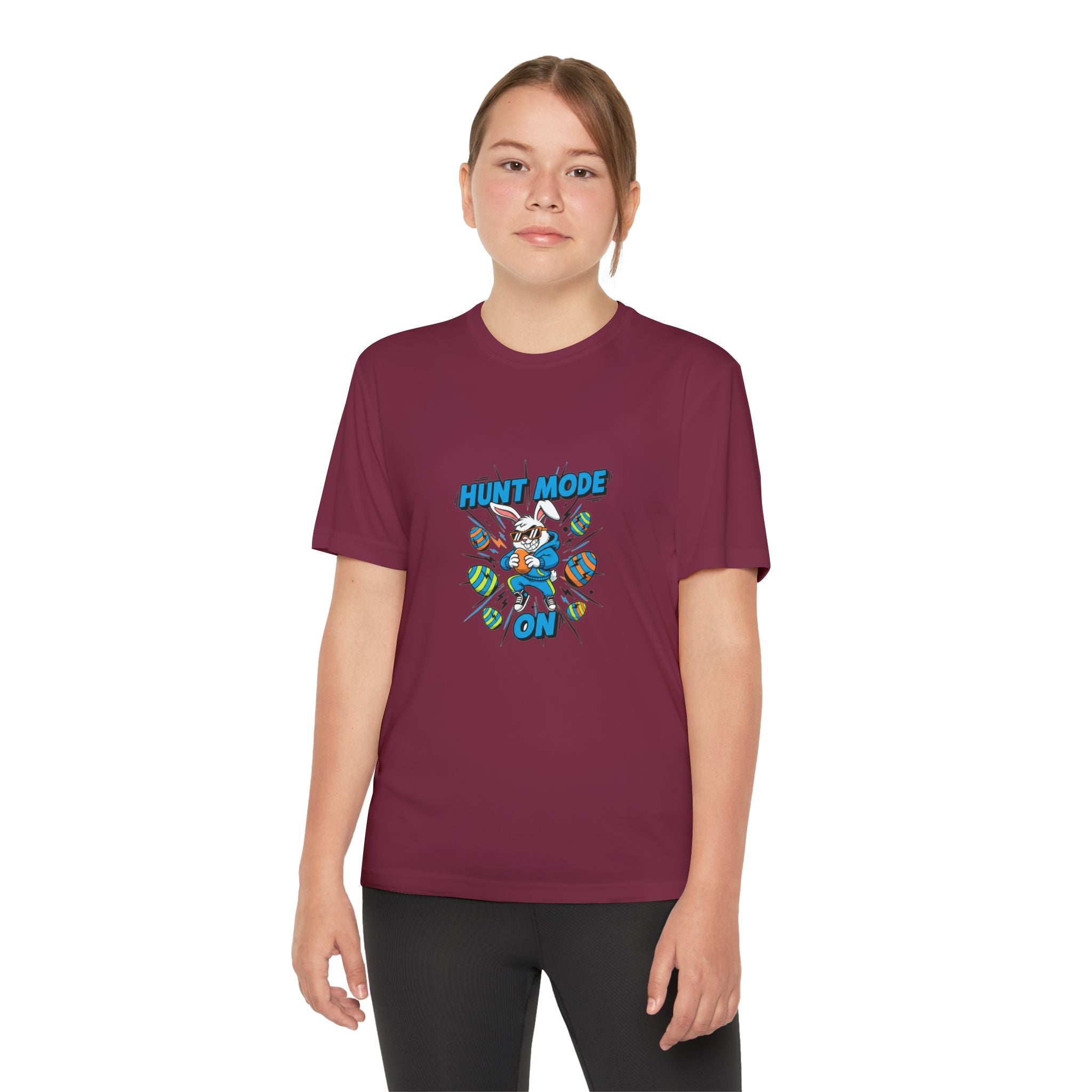 Hunt Mode On Youth T-Shirt | Hunting Mascot Tee