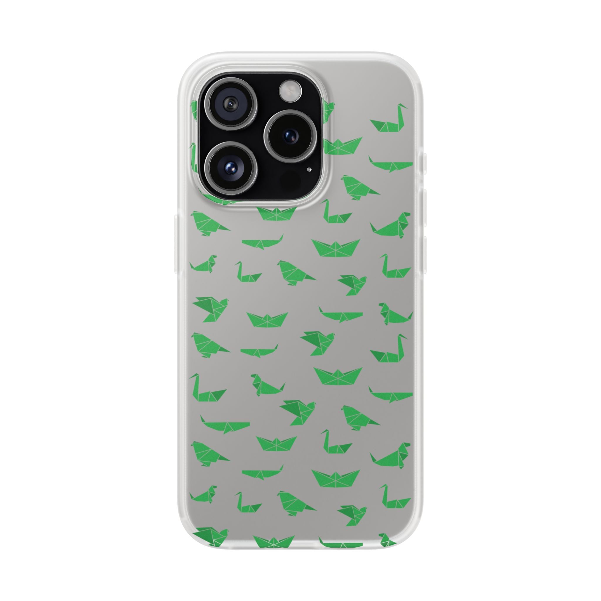 Green Origami Birds phone case | Flexi Case