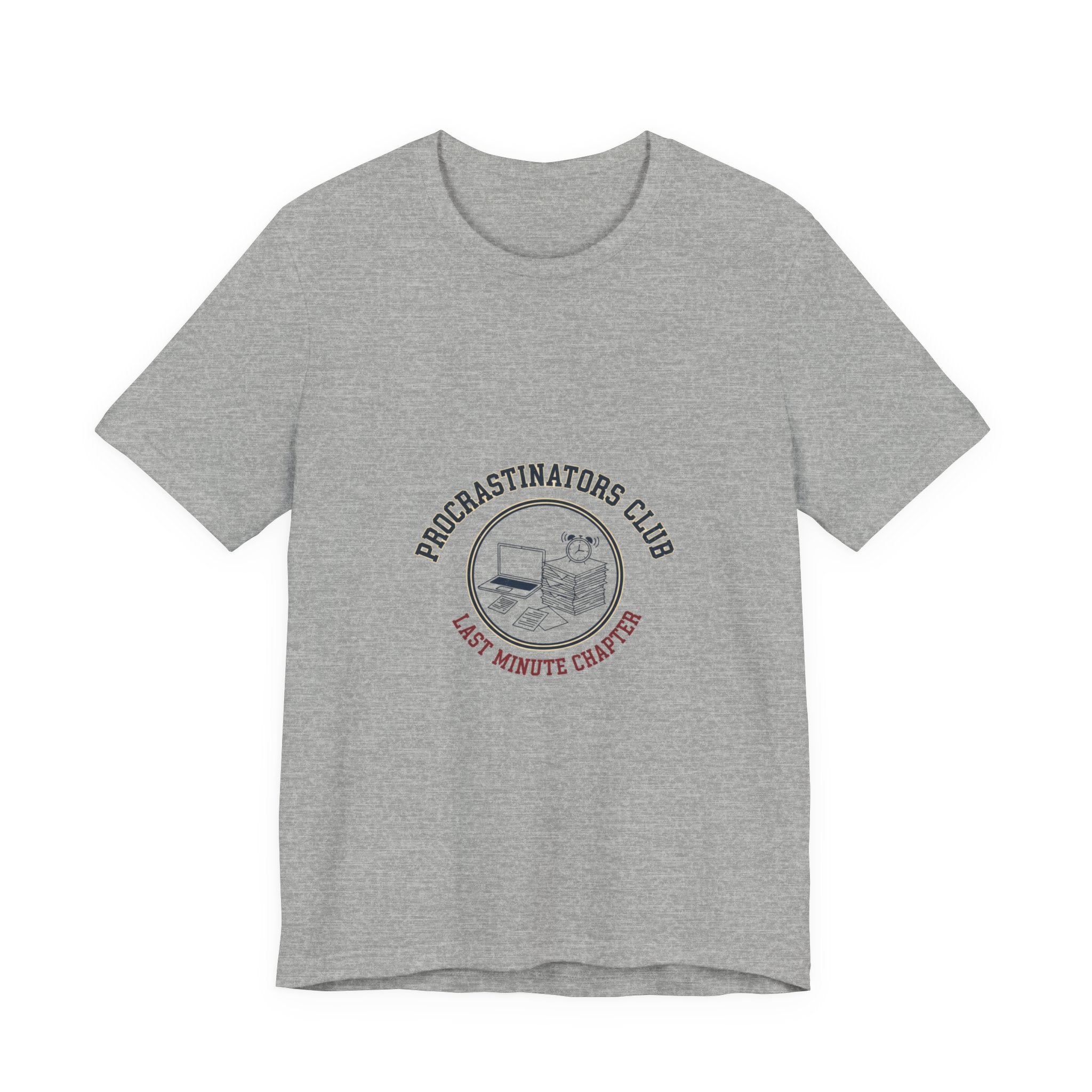 Procrastinators Club Tee | ironic club shirt, varsity style