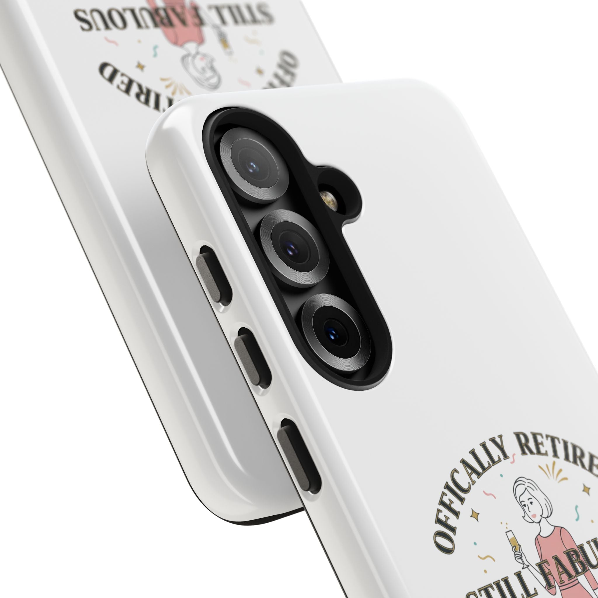 Officially Retired Still Fabulous Phone Case | Retirement, Retro Lady