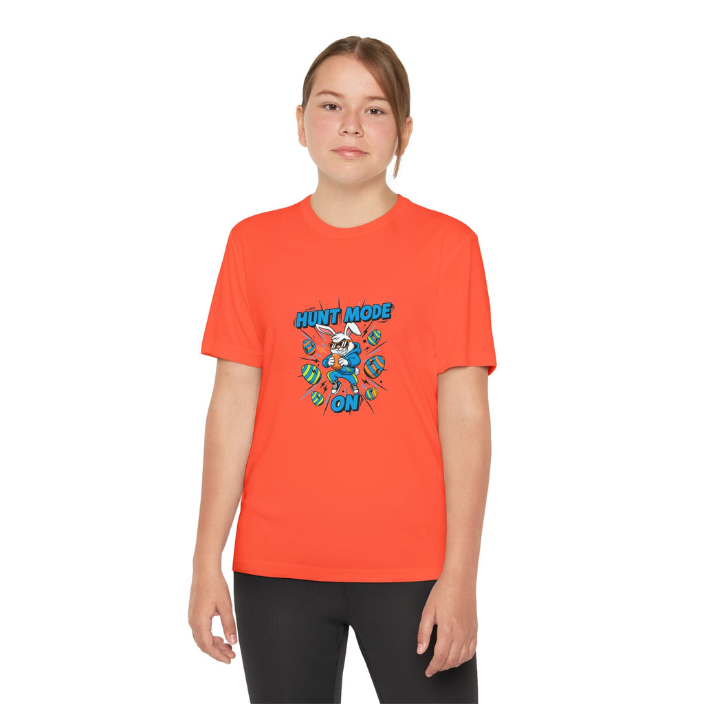 Hunt Mode On Youth T-Shirt | Hunting Mascot Tee
