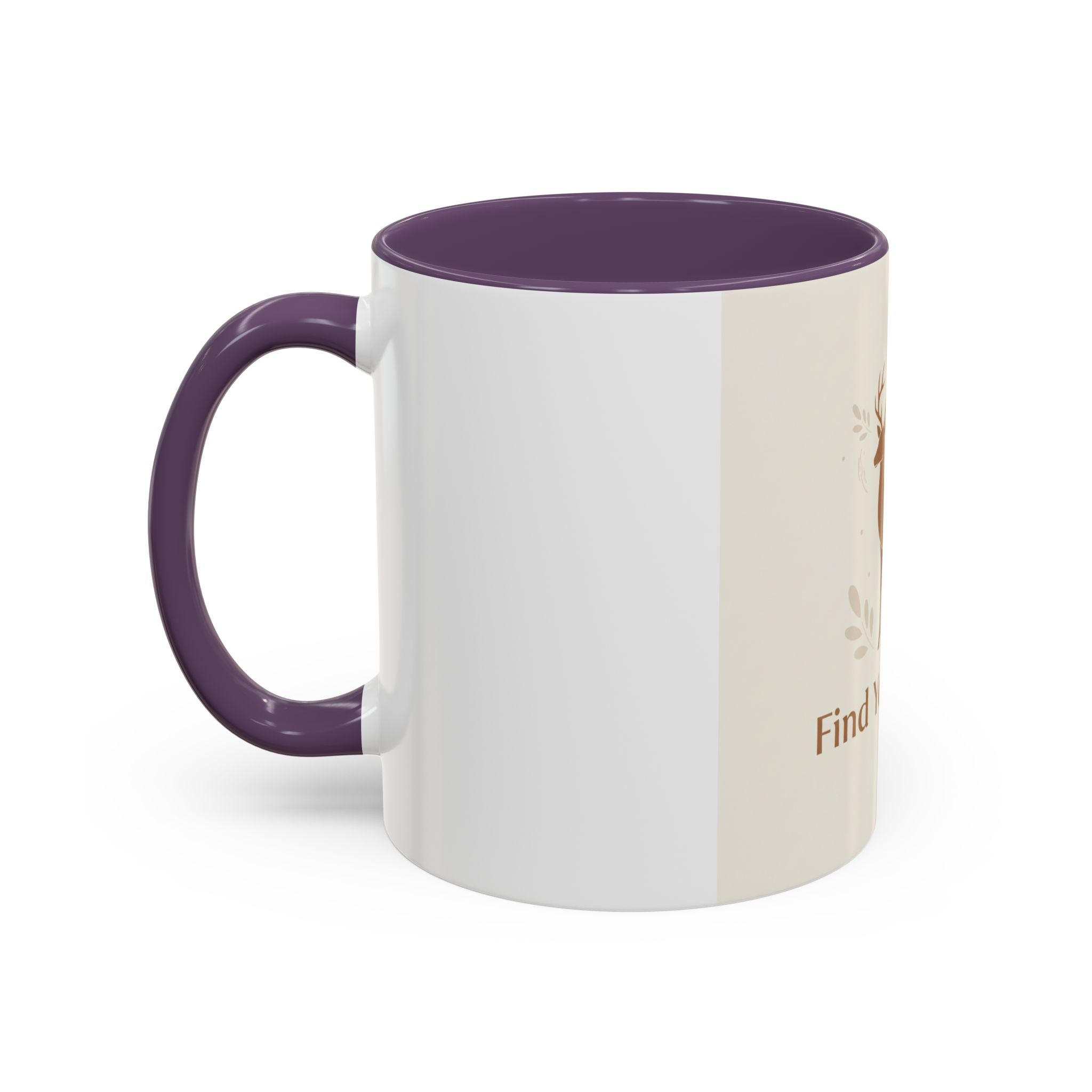 Find Your Quiet Deer Coffee Mug — Rustic Motivational Accent Mug