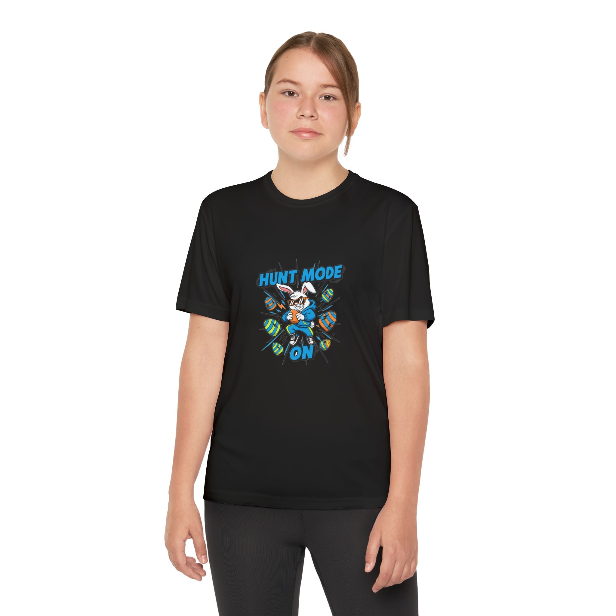 Hunt Mode On Youth T-Shirt | Hunting Mascot Tee