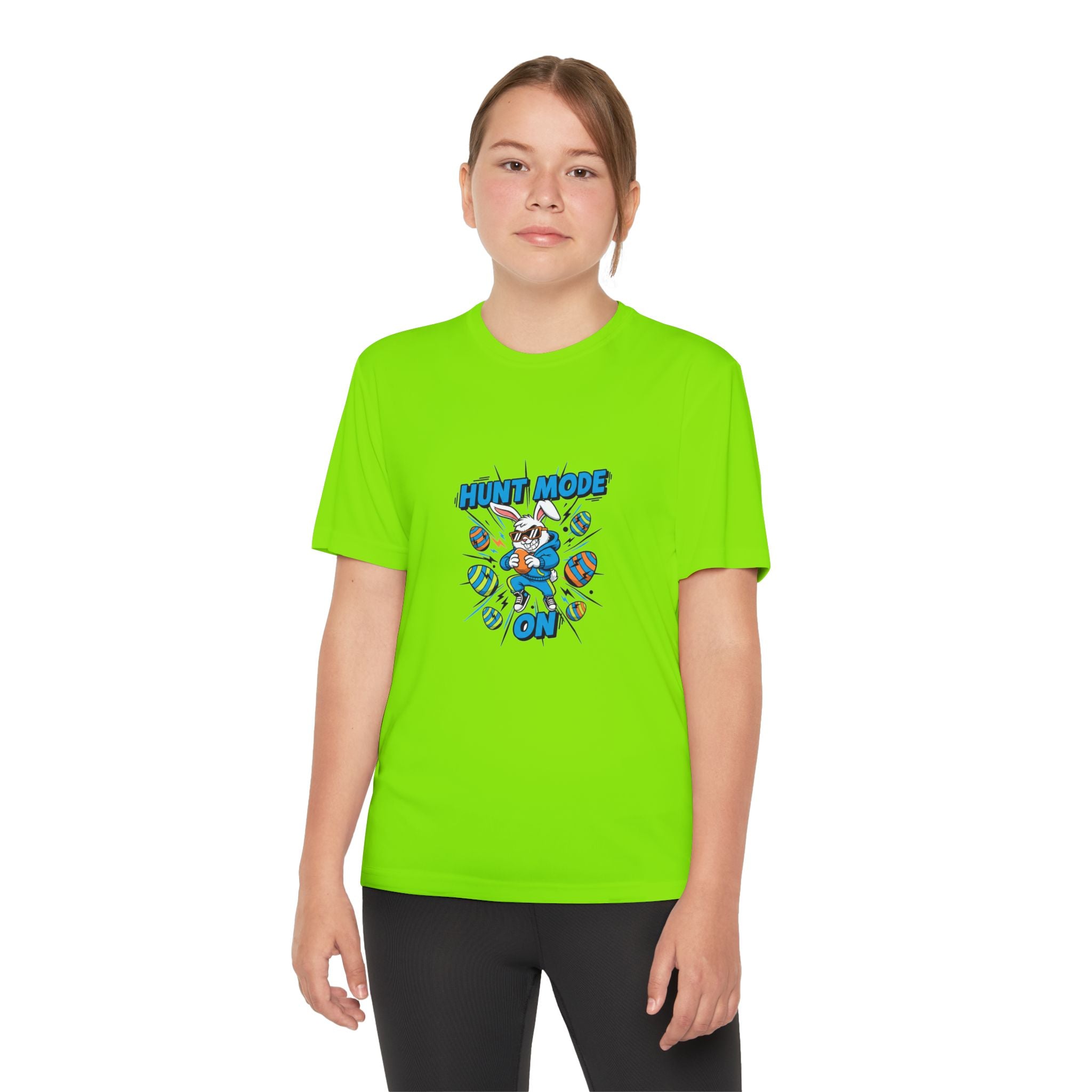 Hunt Mode On Youth T-Shirt | Hunting Mascot Tee