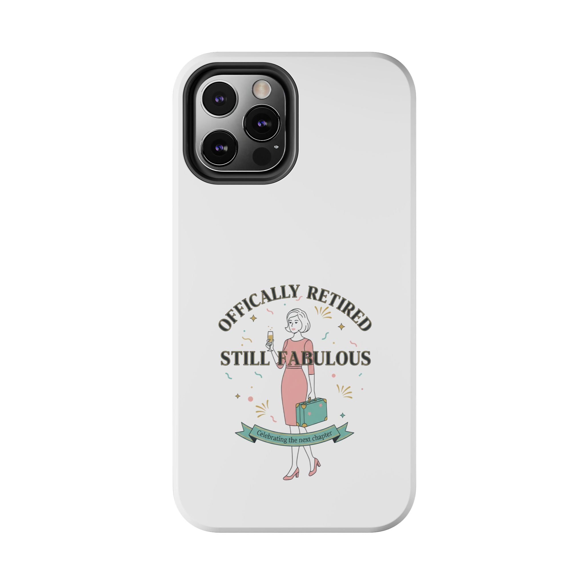 Officially Retired Still Fabulous Phone Case | Retirement, Retro Lady