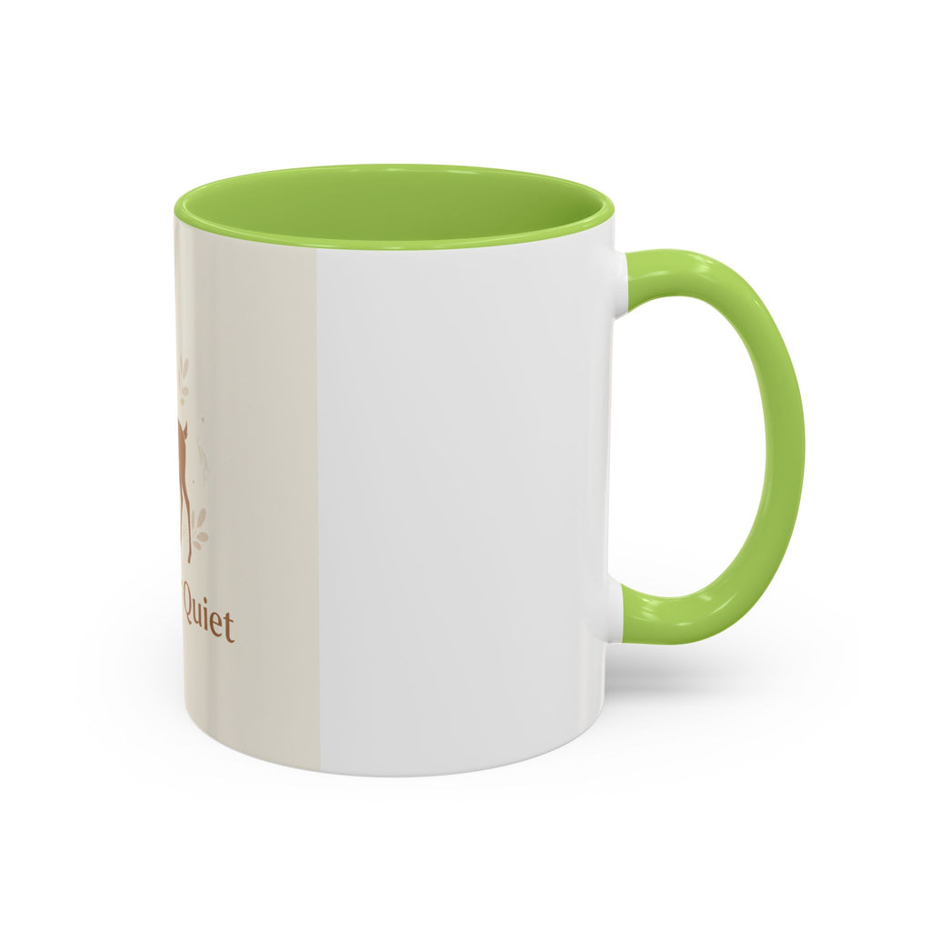 Find Your Quiet Deer Coffee Mug — Rustic Motivational Accent Mug