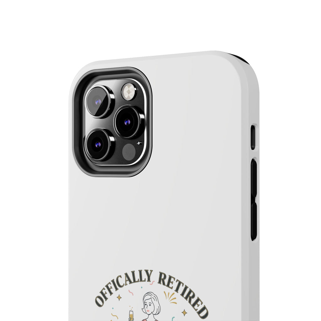 Officially Retired Still Fabulous Phone Case | Retirement, Retro Lady