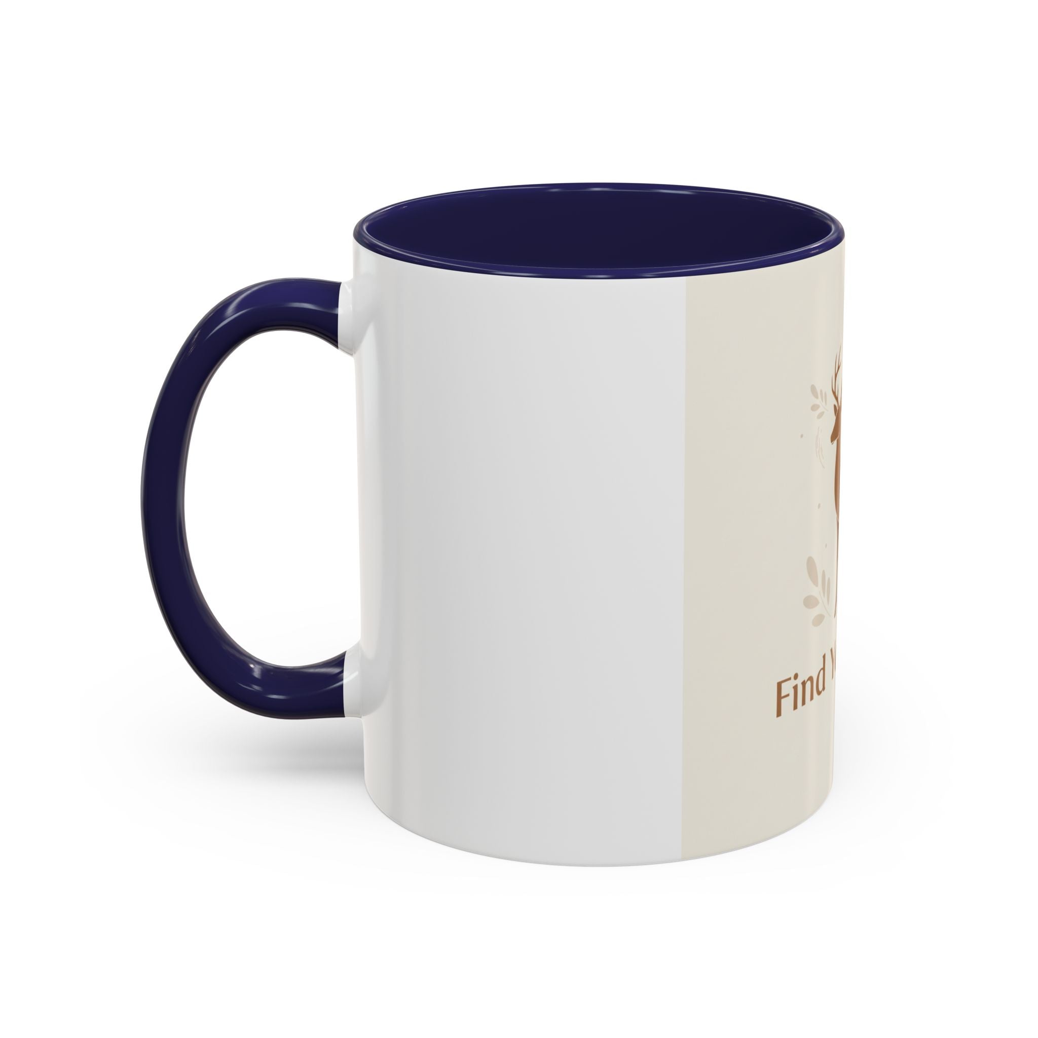 Find Your Quiet Deer Coffee Mug — Rustic Motivational Accent Mug