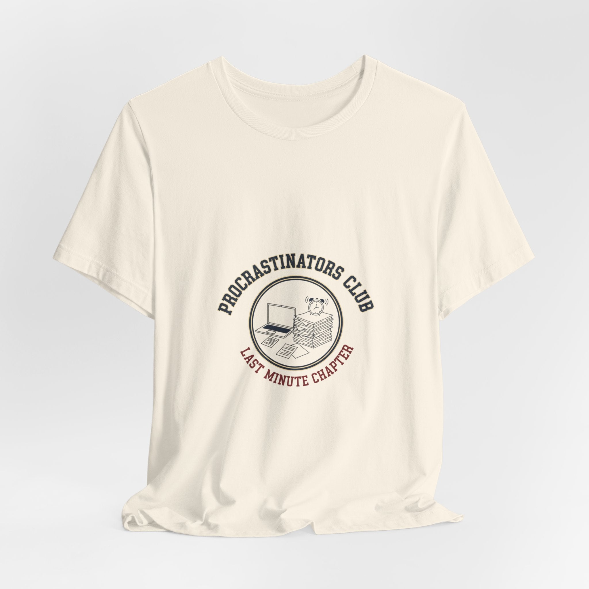 Procrastinators Club Tee | ironic club shirt, varsity style