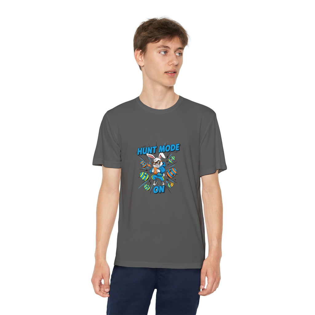 Hunt Mode On Youth T-Shirt | Hunting Mascot Tee