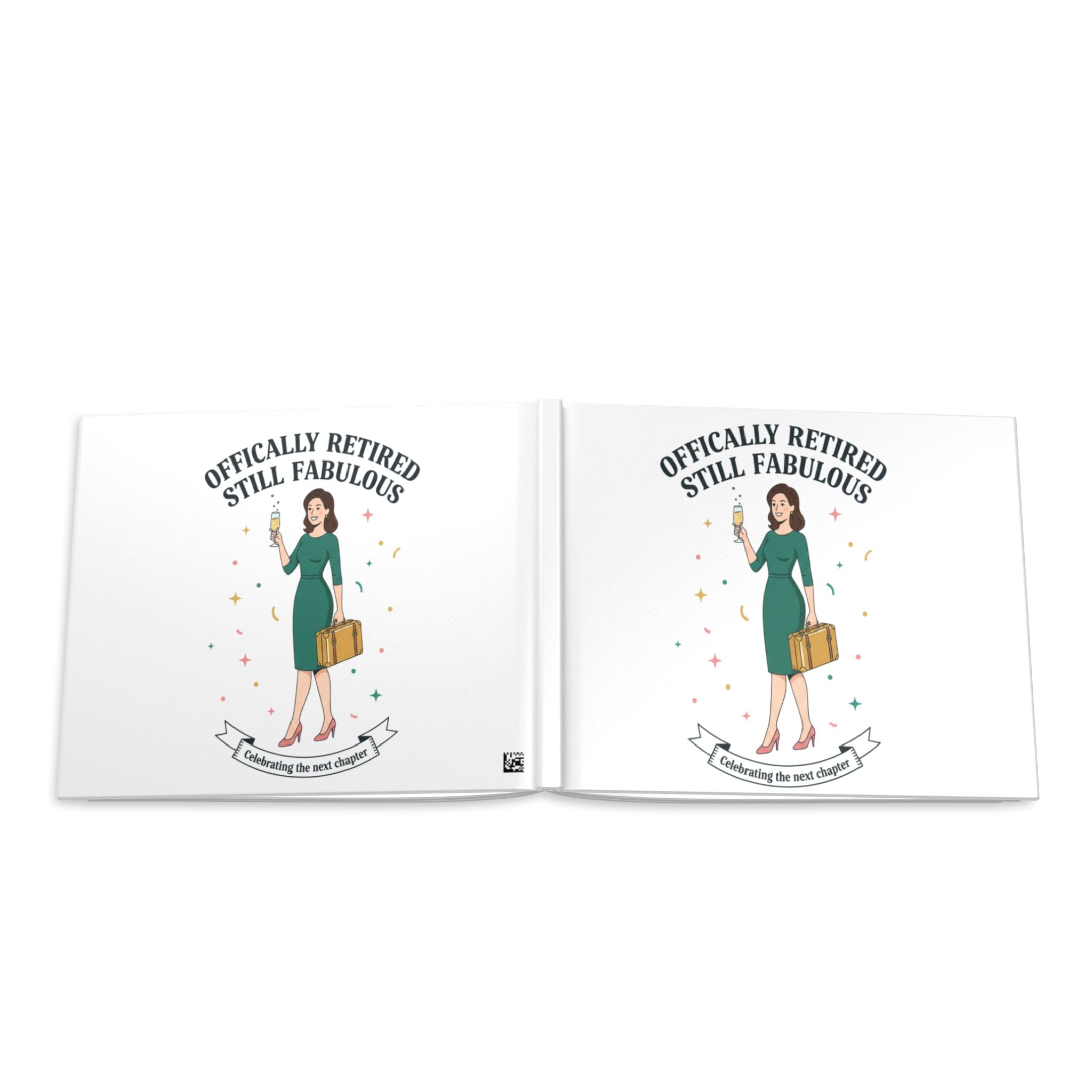 Officially Retired Still Fabulous Hardcover Photo Book | Retirement Travel Keepsake