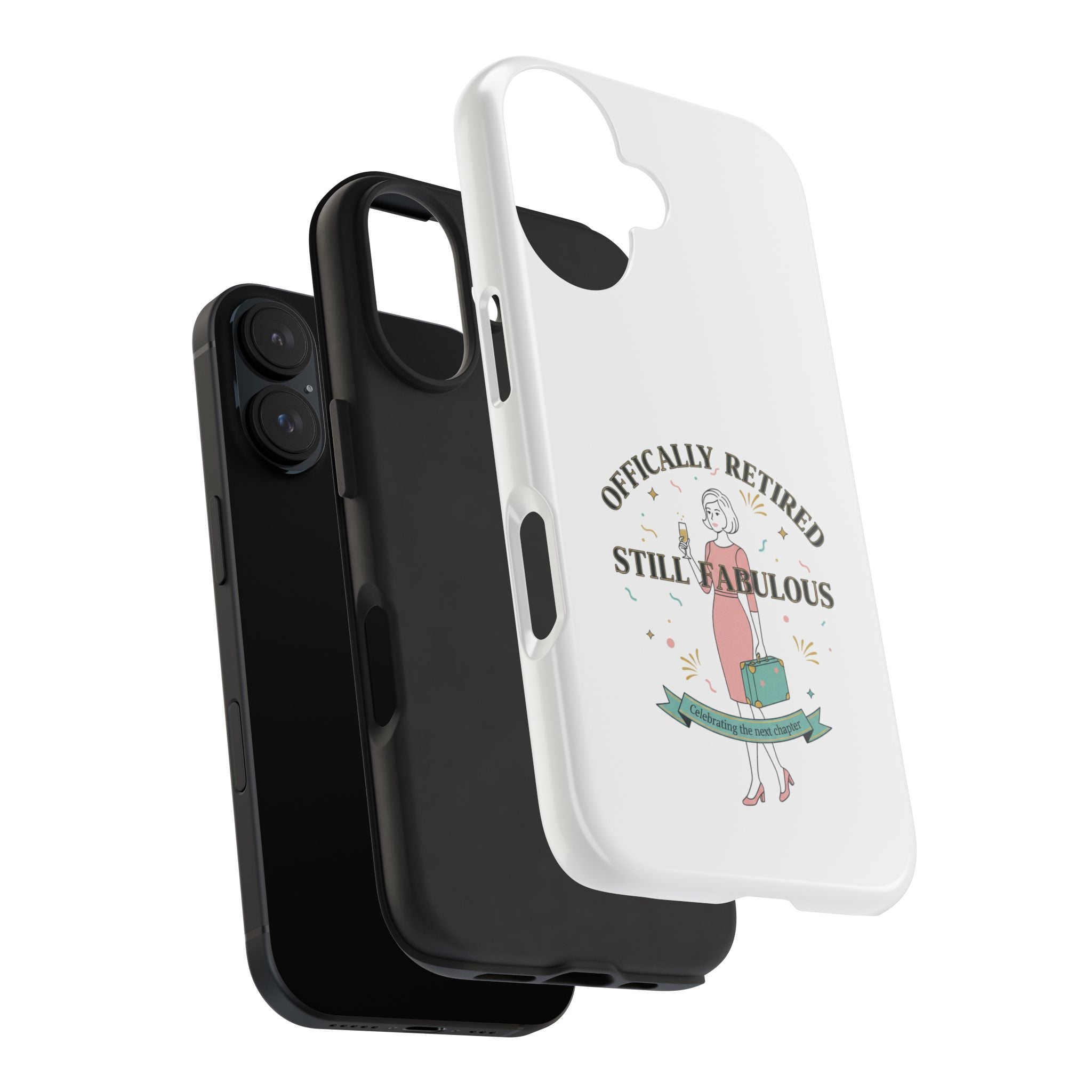 Officially Retired Still Fabulous Phone Case | Retirement, Retro Lady