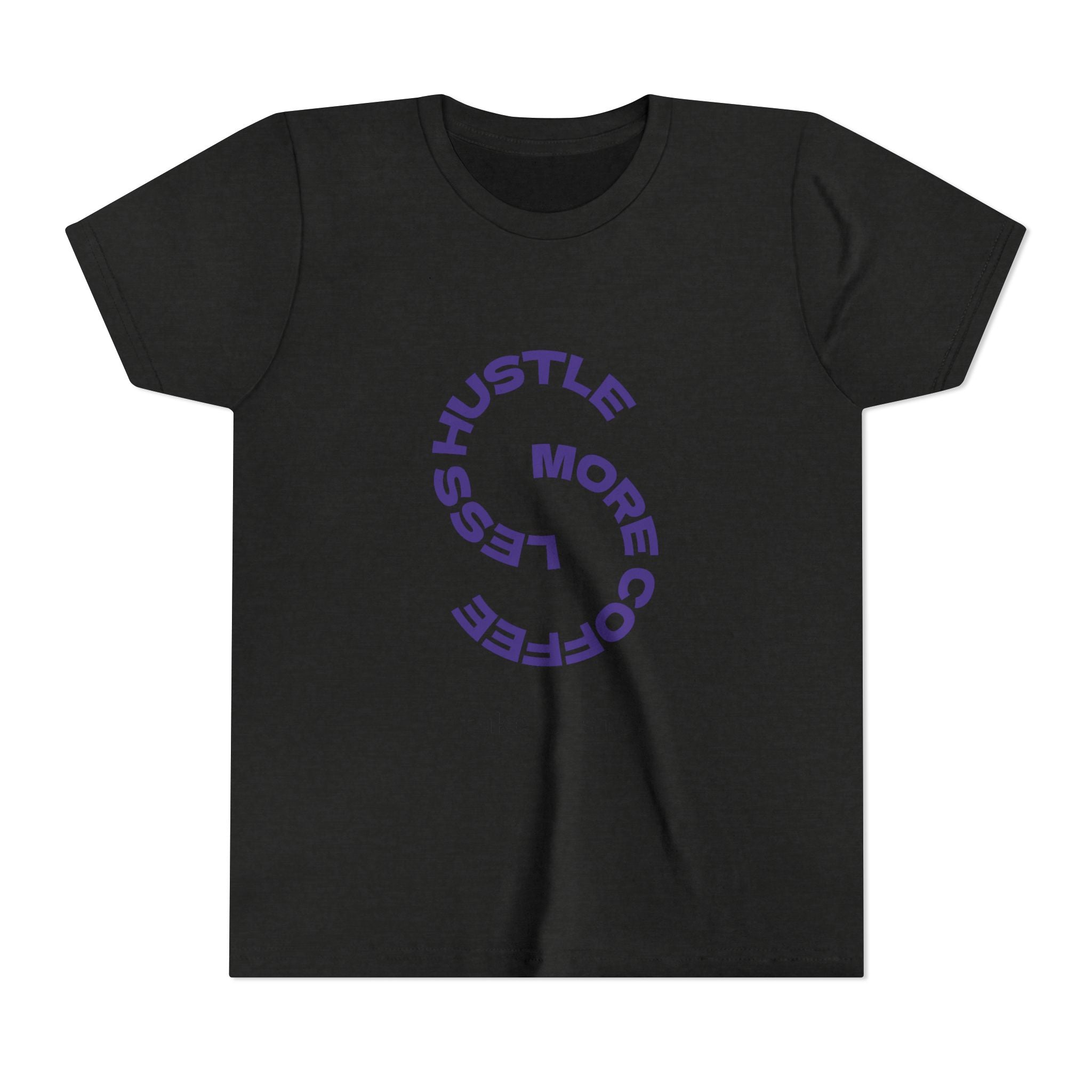 Progress Over Perfection Youth Tee | Less Hustle More Coffee design