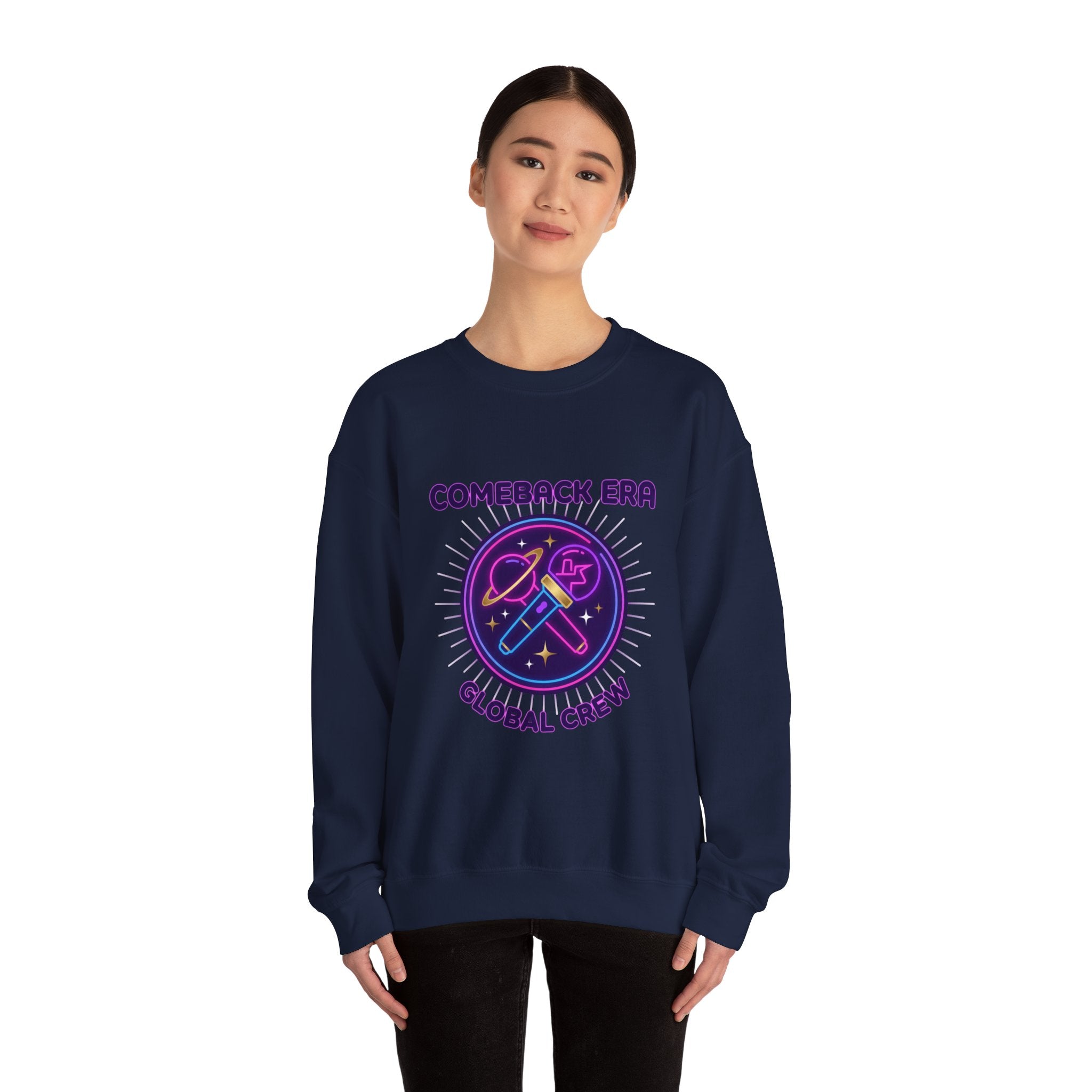 Comeback Era Global Crewneck | K-pop comeback, fan chant, purple era