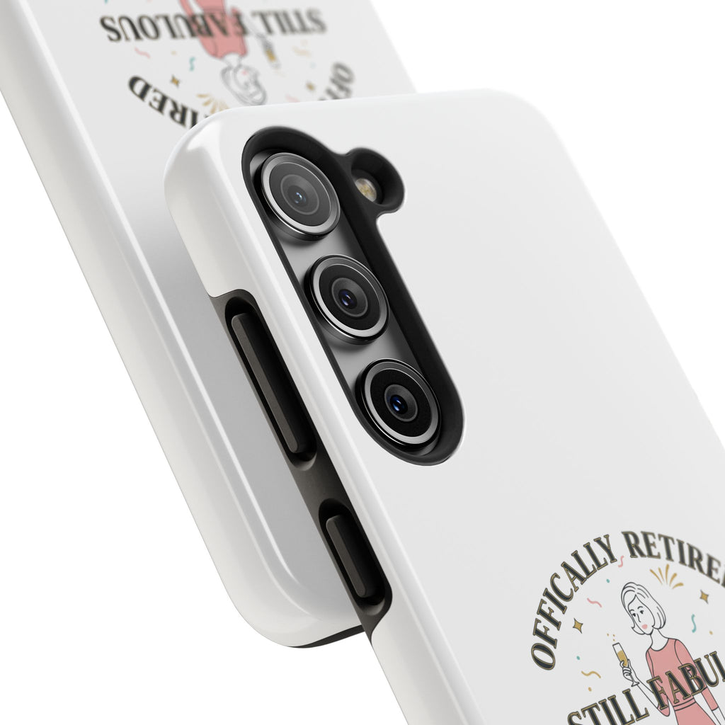 Officially Retired Still Fabulous Phone Case | Retirement, Retro Lady